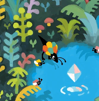I put my four most recent illustrations up on my redbubble as prints or posters if you're interested! I also apparently drew mite facing to the right in all four of them oops