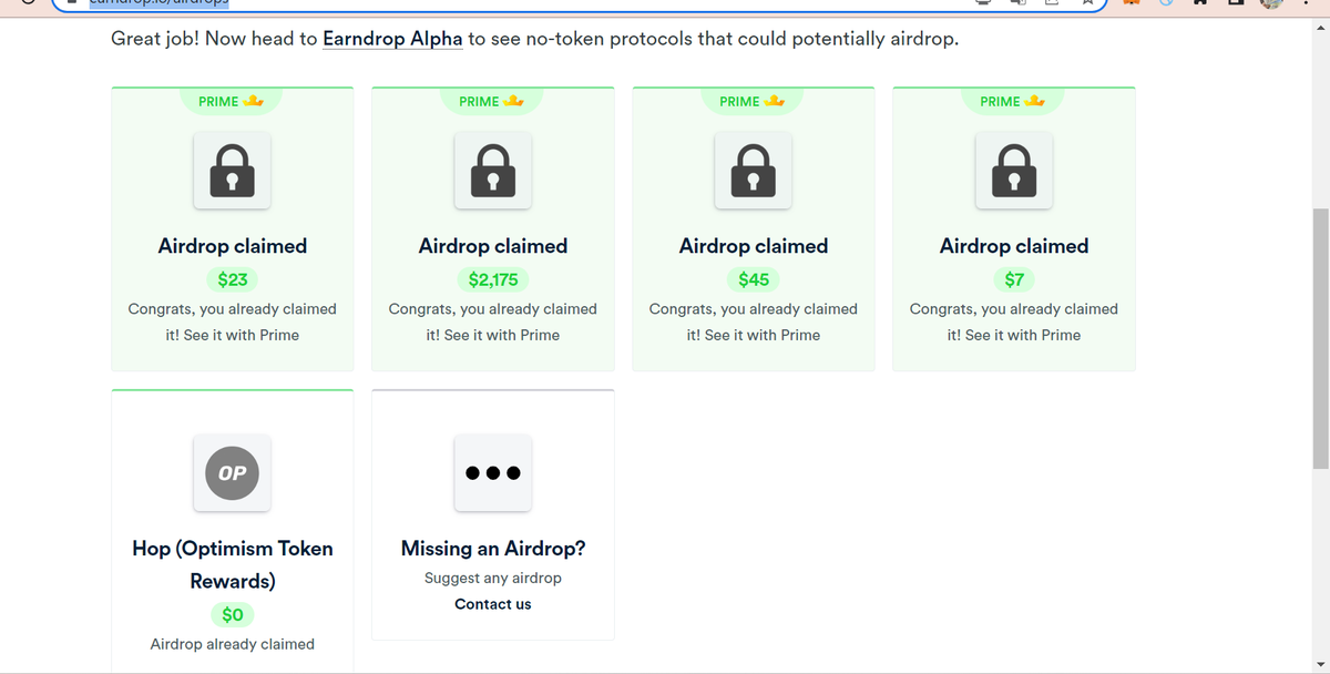 Ae theo đuổi cái nghề Airdrop này sẽ làm rất nhiều kèo, và đôi lúc chúng ta trúng airdrop mà k biết luôn. Để tránh việc miss claim airdrop thì share cho ae 1 trang check được tất cả các kèo airdrop mà hiện ae đã làm và trúng mà chưa claim. Nó sẽ giúp anh em k bỏ lỡ