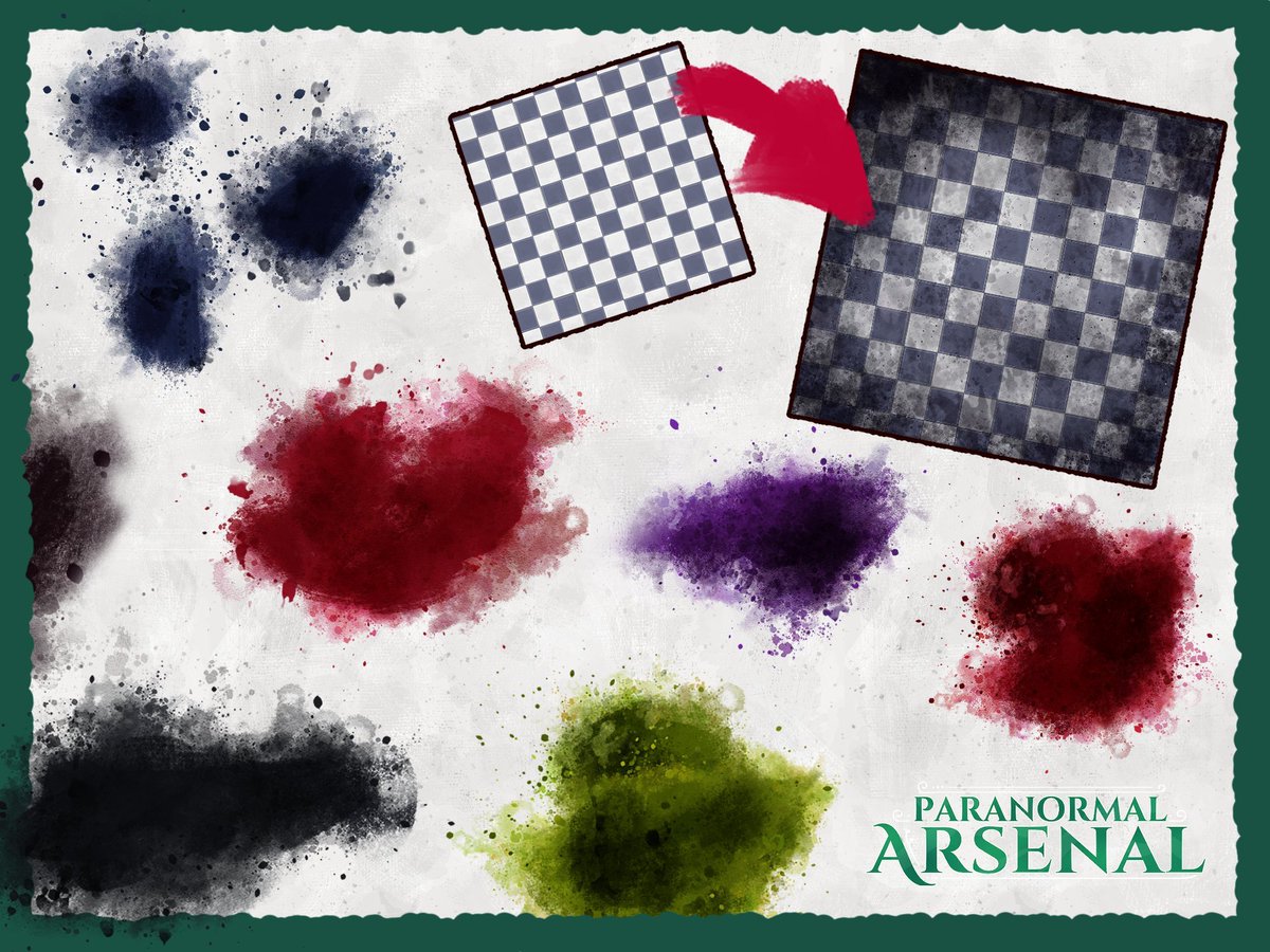 PrnmlArsenal's tweet photo. want stains and dirt? we have it!

#TTRPGs #ttrpgfamily #RPG https://t.co/dA01lCD3OK