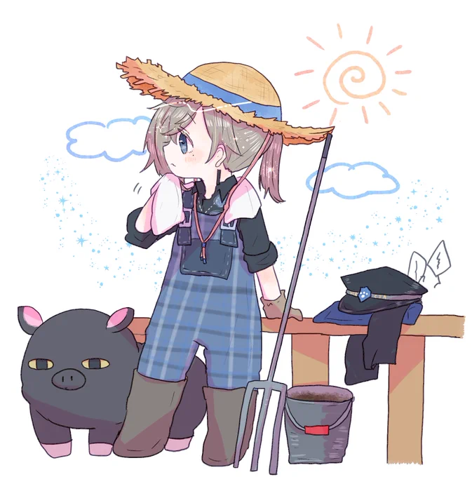 わらじはきまくり  #かな絵