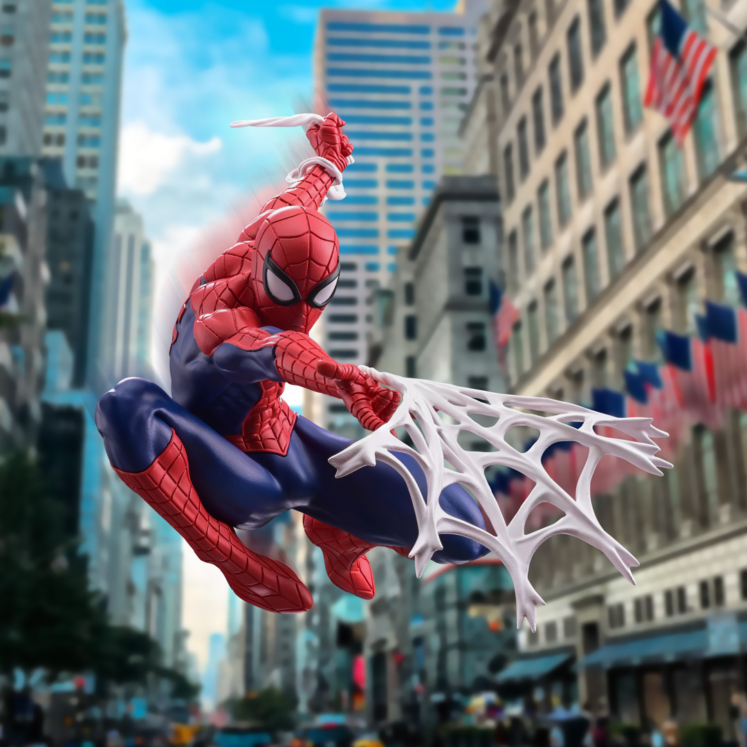 スパイダーマン フィギュア スタンドライト 海外製 点灯OK
