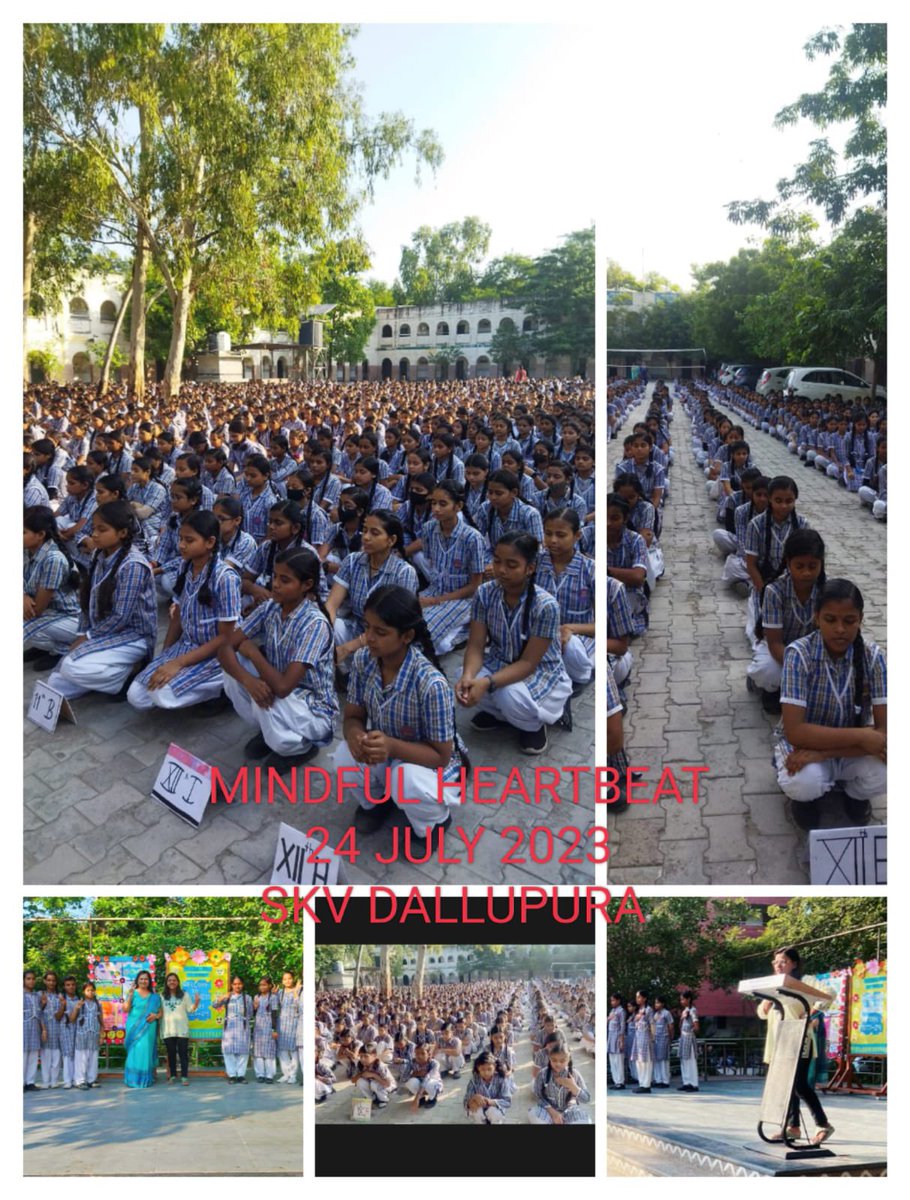 Skv_Dallupura's tweet photo. “Happiness is the core value of a human,,, which must be valued” SKV Dallupura holds mindful activities for students time to time for their better outcomes, academically.Happy morning!! @Dir_Education @DSTF_2020 @RajhanstiwariMT @Sandhya05576637 https://t.co/eCuod7D3iA