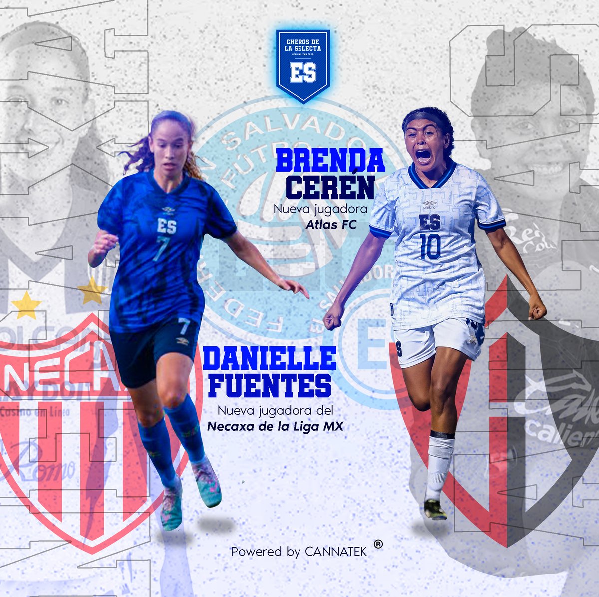 Cherosdselecta's tweet photo. Nuestras guerreras destacan en el extranjero, convirtiéndose en embajadoras del fútbol femenino salvadoreño. Una felicitación enorme desde #CherosDeLaSelectað«¡ðžð»
Somos la afición mas fiel y apasionada del mundo. Visita https://t.co/rm8w274vem
#cheros #fans #oficial #selecta https://t.co/GcB2AcWZcM