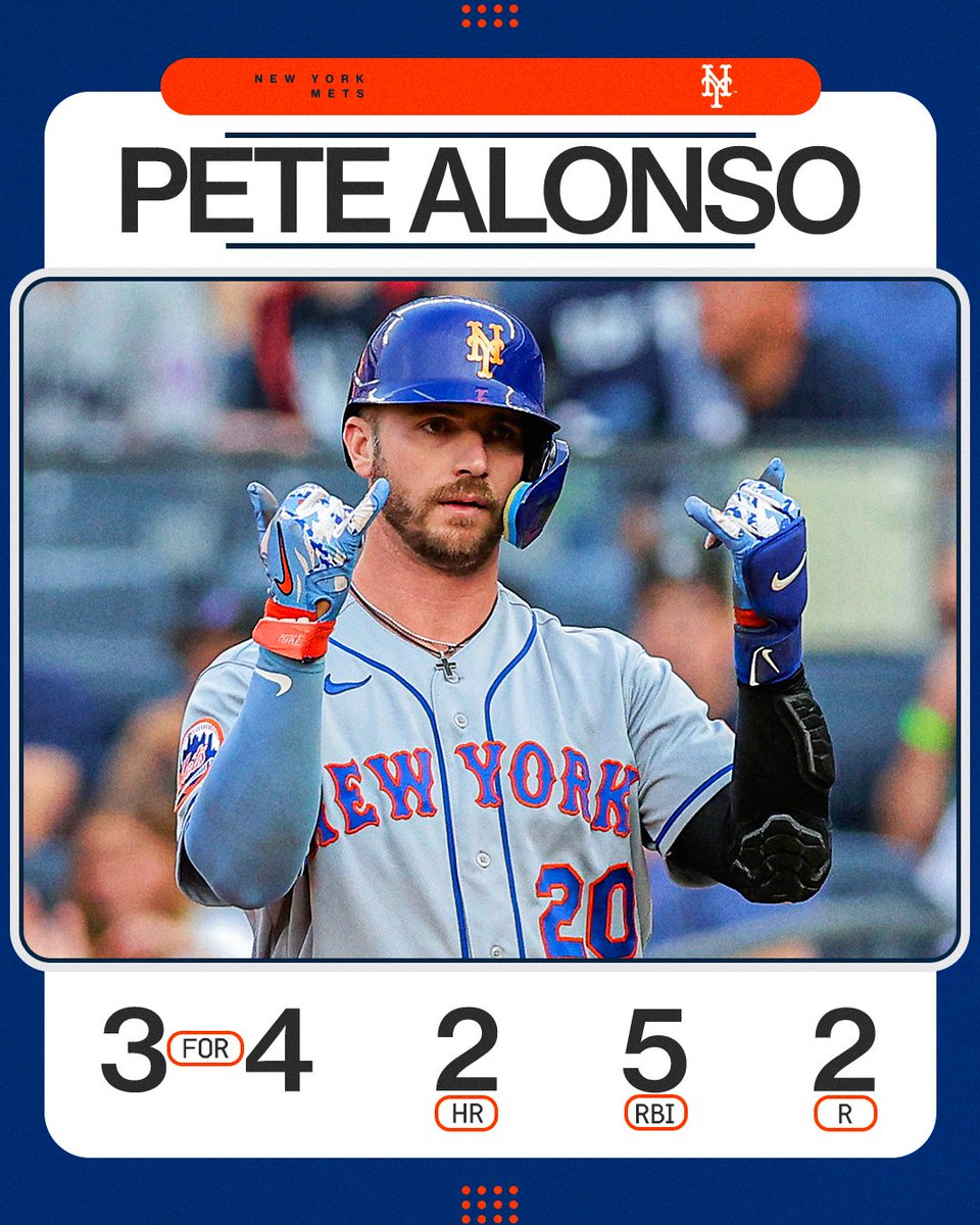 Pete Alonso breaks out with a huge #SubwaySeries performance!