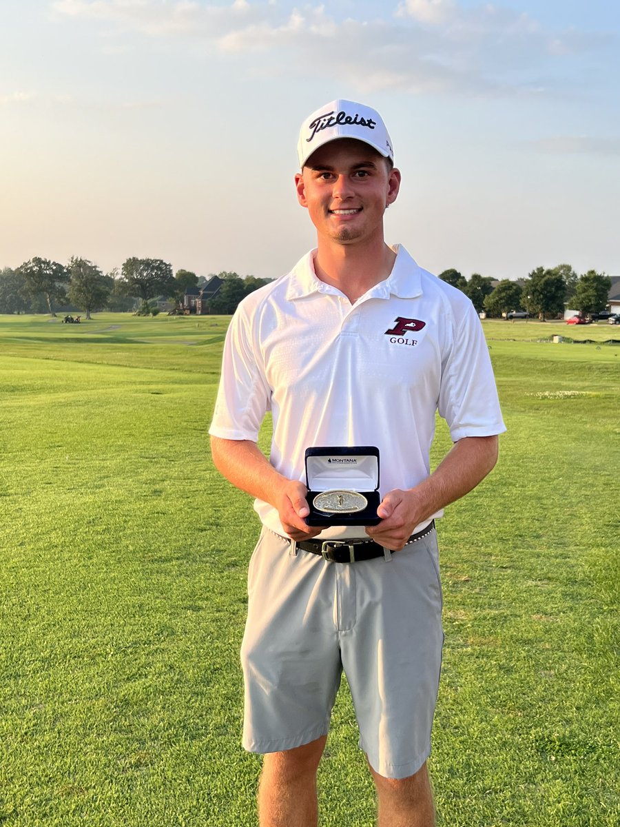 PikevilleHSGolf's tweet photo. Congrats to @PikevilleHSGolf standout Cam Roberts @camerongolf11 on his 3rd win in a row to start off the season. Today he did it in the Bourbon County Invitational at @HoustonOaksGC Keep it going Cam!
#3Peat https://t.co/IMCHN8Jzpd