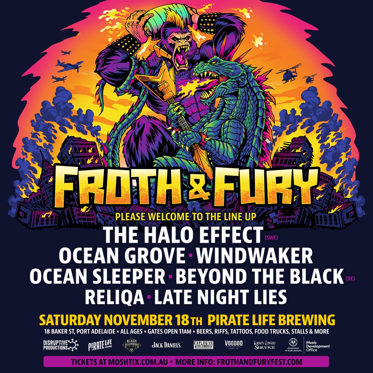 FESTIVAL APPEARANCE 📰

<a href="/windwakertweets/">Windwaker</a> and <a href="/reliqaband/">Reliqa</a> have been added to this year's edition of Froth &amp; Fury Fest in Adelaide on November 18.