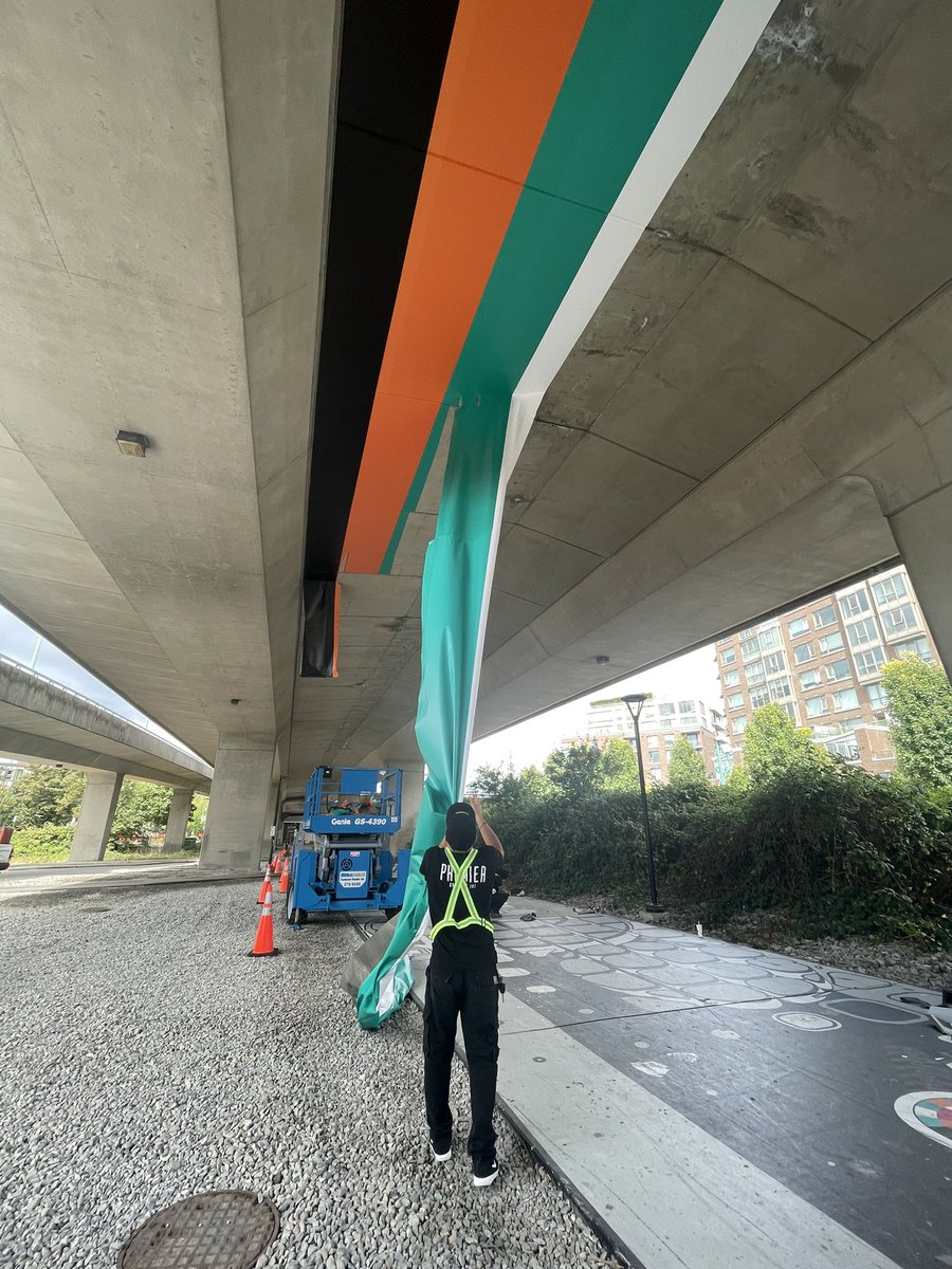 Van_Biennale's tweet photo. THE DIGITAL WONDERLAND OF VOXEL BRIDGE underneath the Cambie Bridge was deinstalled painstakenly piece by piece today.
It’s Not The Same Without Art.
#VanBiennale #cryptoartsy #cryptoart #blockchain #publicart #JessicaAngel #communityengagement https://t.co/6882siHRAr