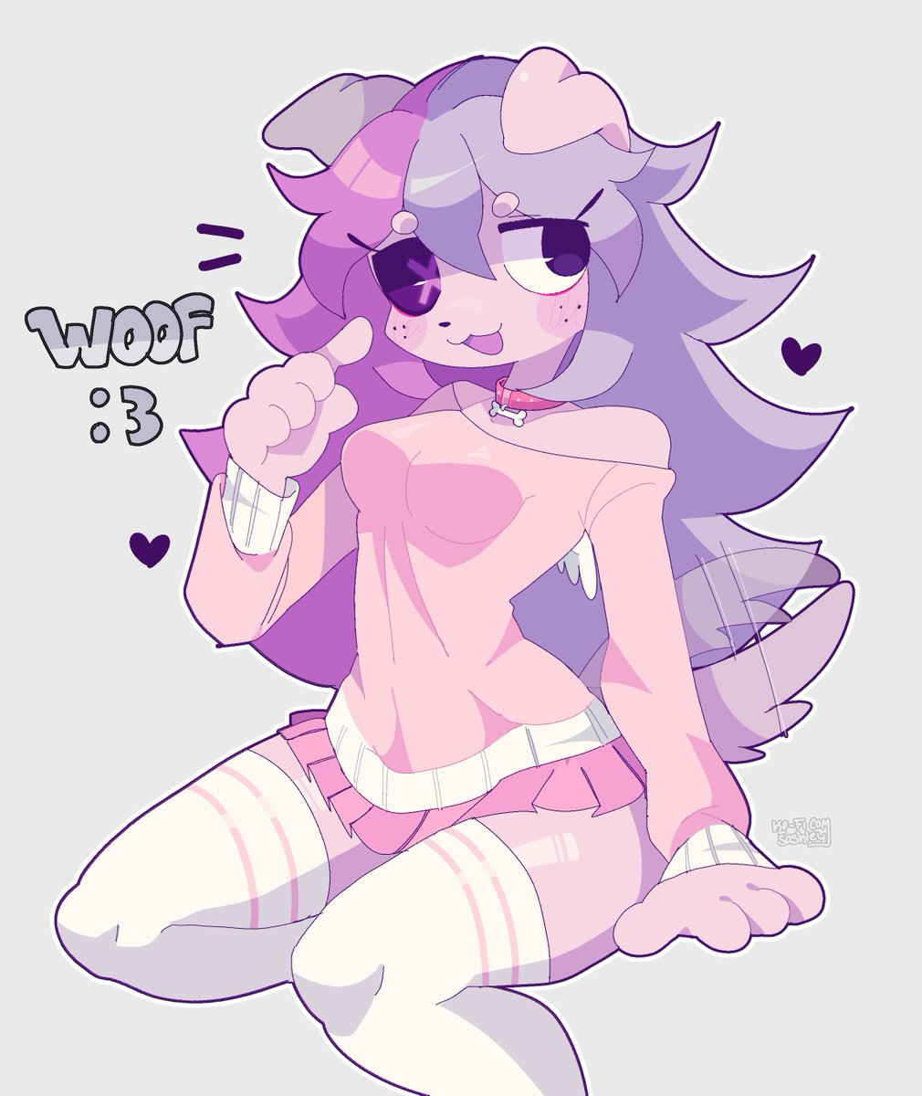 friend told me to draw ash as a dog and so here we are