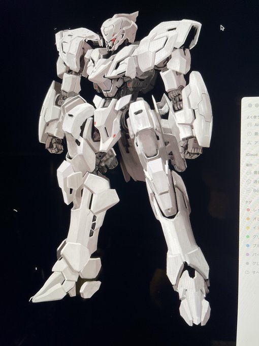 アーマードコアの動画観たらオリジナルメカ描きたくなった。  昔描いたやつ。