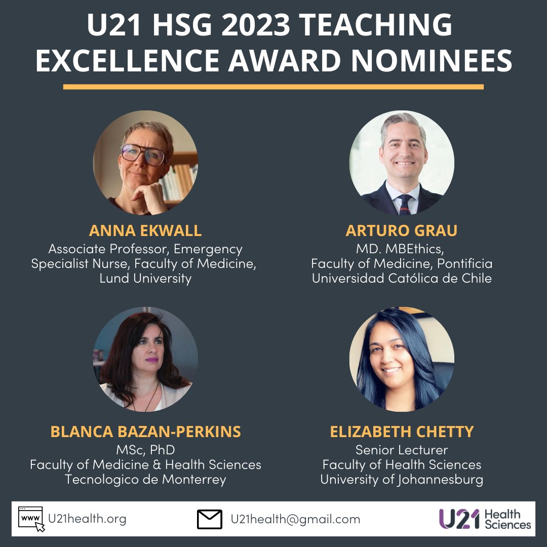 U21Health's tweet photo. Today we start to announce who our nominees for the U21 HSG 2023 Teaching Excellence Awards! 👏

Congratulations on being the representative for your school. 🎉

#U21health #U21healthsciencesgroup #U21HealthSciences #TeachingExcellenceAwards https://t.co/42lDSnYaNb