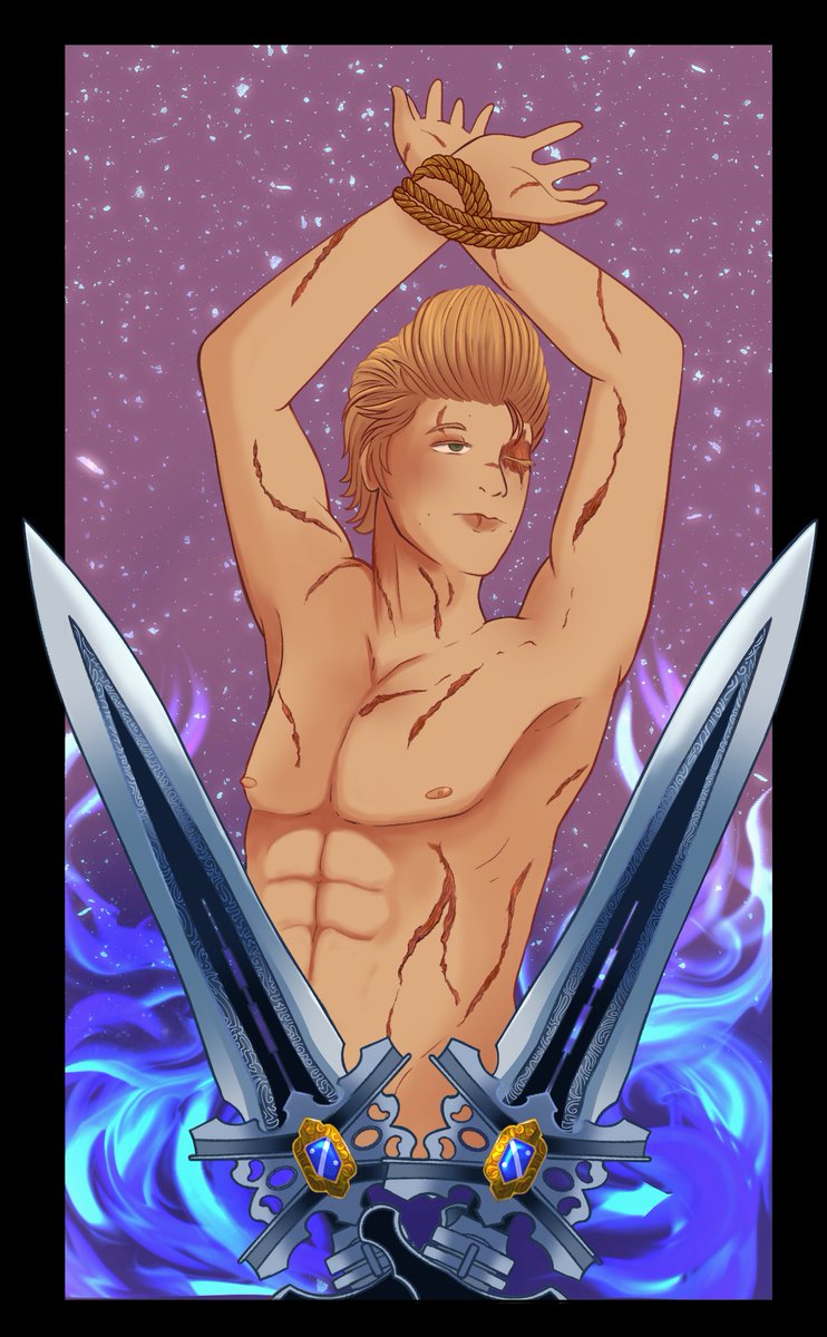 I can finally show you my contribution for the fanzine <a href="/ignispinupzine/">Insomniac Magazine</a> ✨I made various pieces, so here we go!

These illustrations were for the tarot reading page: