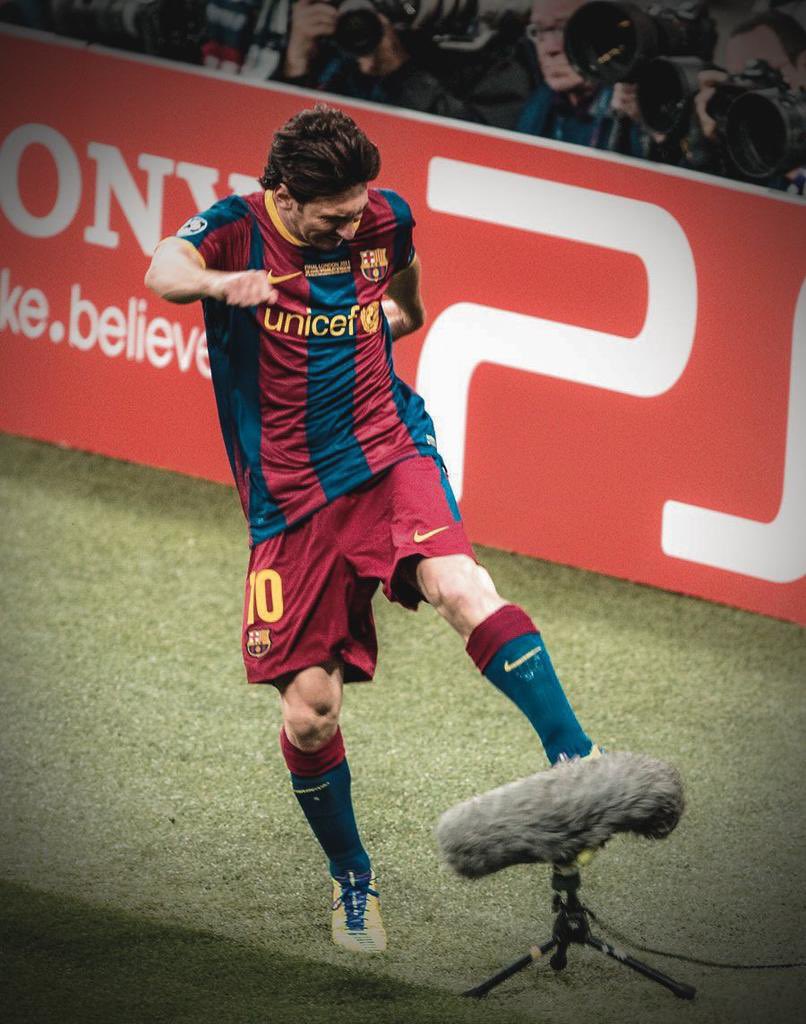 ¿El mejor festejo de gol hecho por Messi? 

No hay dudas gente, vs United en final de Champions League.