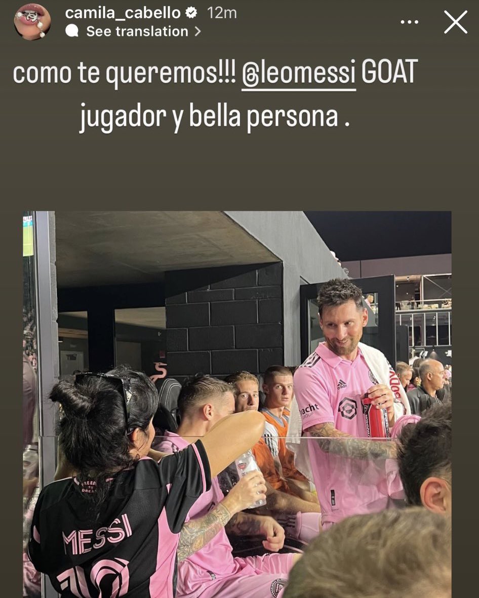 CrewsMat10's tweet photo. Camila Cabello: “How much we love you!!! The best player in history and a beautiful person.” https://t.co/maP6f3lmo3