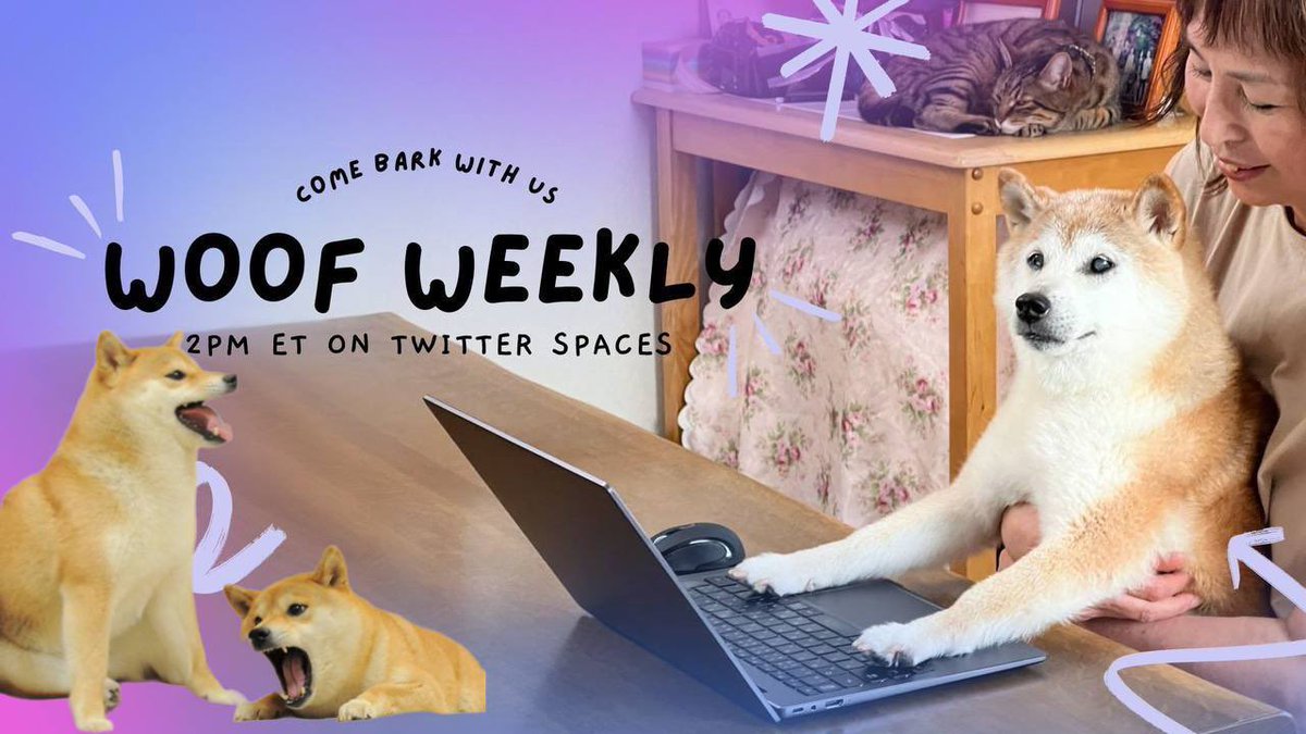 ownthedoge's tweet image. We invite you to the 95th edition of our woof weekly on Thursday at 11am PT✨

Our fren from feisty, @cryptopathic will be there with us to spill the beans on $ANFD airdrop and other things Dogee🐶

Vibes and POAP awaits! Set reminders👇