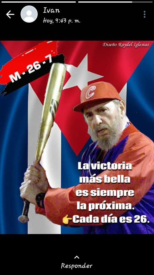 Candela25691125's tweet photo. Bateando duro al enemigo,porque...las ideas no se matan. ..#ConTodosLaVictoria
#70Moncada 
#CubaViveEnSuHistoria https://t.co/mDXByKu8pk