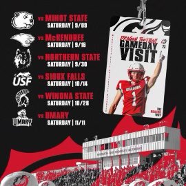 Thank you @CoachScott_88 for the game day invite to @msum_football.  @CoachRoehrich @CoachLaqua @CoachLawrence02 @CoachTMJames @CoachCzech15 @coachcodycoop #TheDragonWay