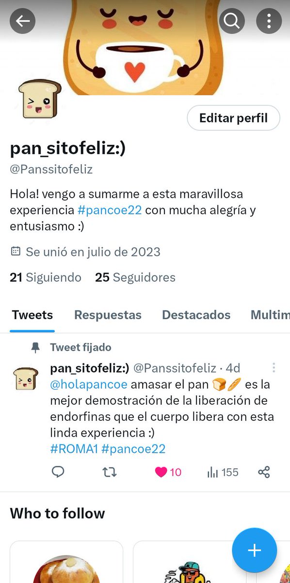 Panssitofeliz's tweet photo. @holapancoe !!! Se logró el #Roma2🥳
Gracias a las Personas y amig@s que me siguieron.
Que tengan una linda noche! :)
#pancoe22
#utepsa https://t.co/x6zUq5OJOw