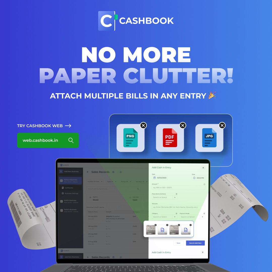 CashBook - UPI Wallets for Business Expenses tweet media