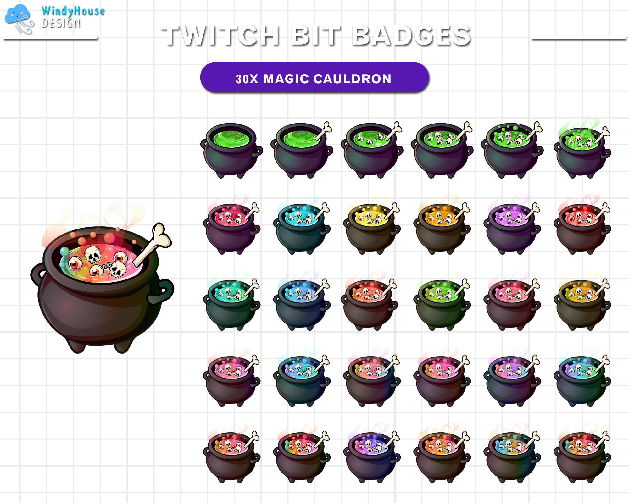 Magic Fox Sub Badges Twitch Sub Badges Twitch Badges Twitch 