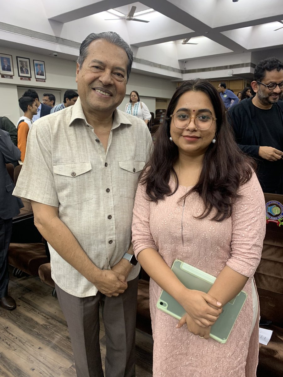 dactarnee's tweet photo. Such emotions felt during the far end of the event 🪷 

Met with Dr. Bhaskar Chatterjee, aka, Father of CSR, India.

1975 cadre IAS officer who drafted policies and framework for India. 

The powerful tool of social change embedded in a democratic nation for a balanced future. https://t.co/2VYjHFVUJW