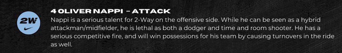 olivernappi_'s tweet photo. Thank you @USClubLax for the write-up ! LI Summer Showdown Standout! @2WayLacrosse @choate_bvl https://t.co/4zvYXIcH0U