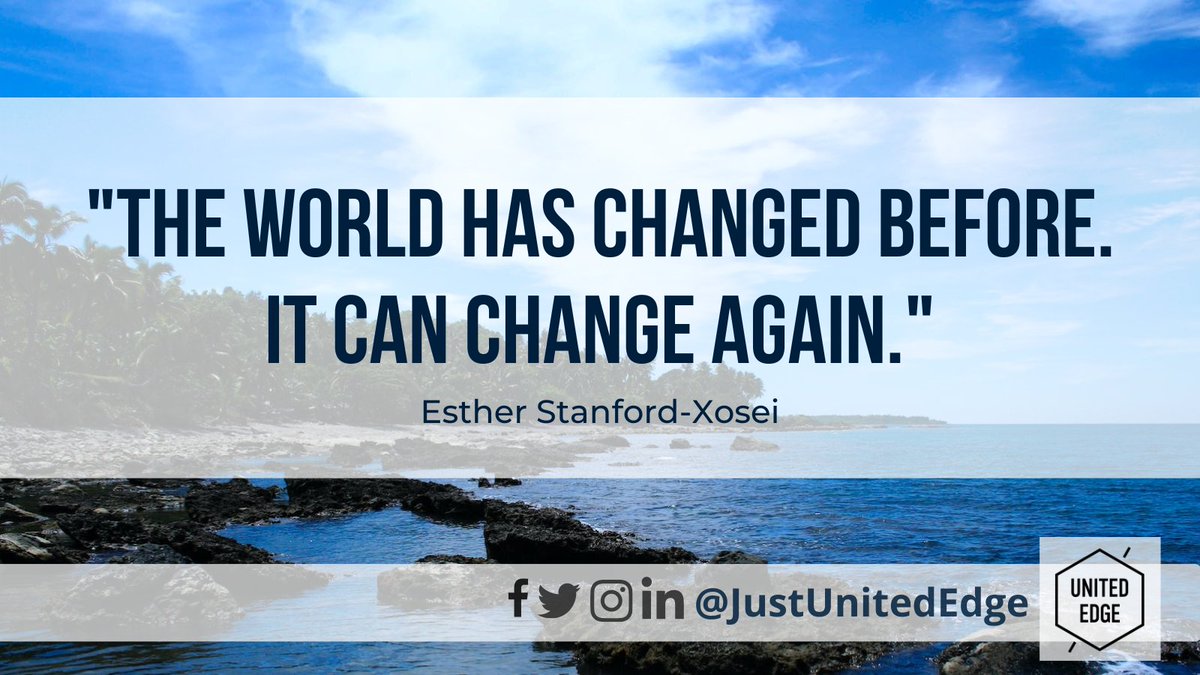 This quote by Esther Stanford <a href="/Xosei/">EstherXosei</a> is so inspiring in the pursuit of justice and shaping futures. Be empowered knowing things do not have to stay the same, and that we have the agency to create just futures.   #Justice #Equity #Change #Futures #Foresight #Transformation