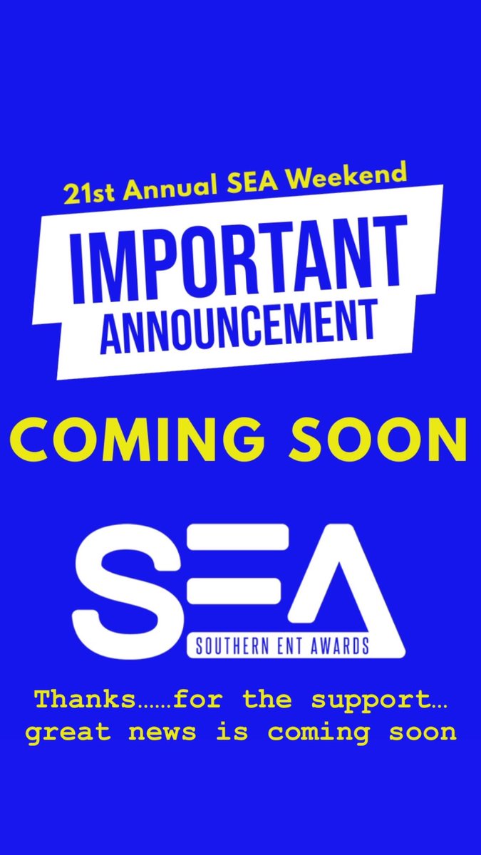 SouthernEntAwarda (@sea_awards) on Twitter photo 