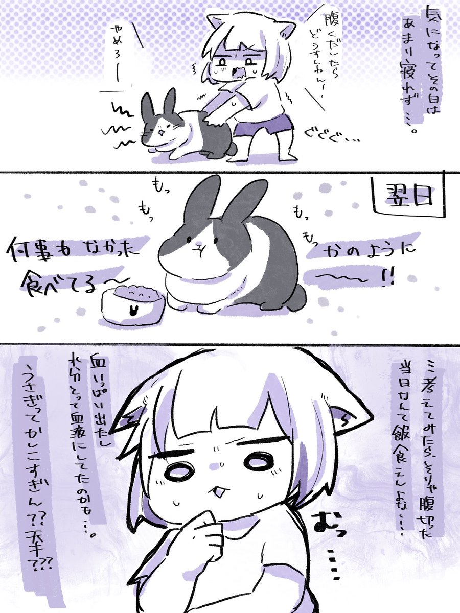 飼ってるうさぎが逞しかった 