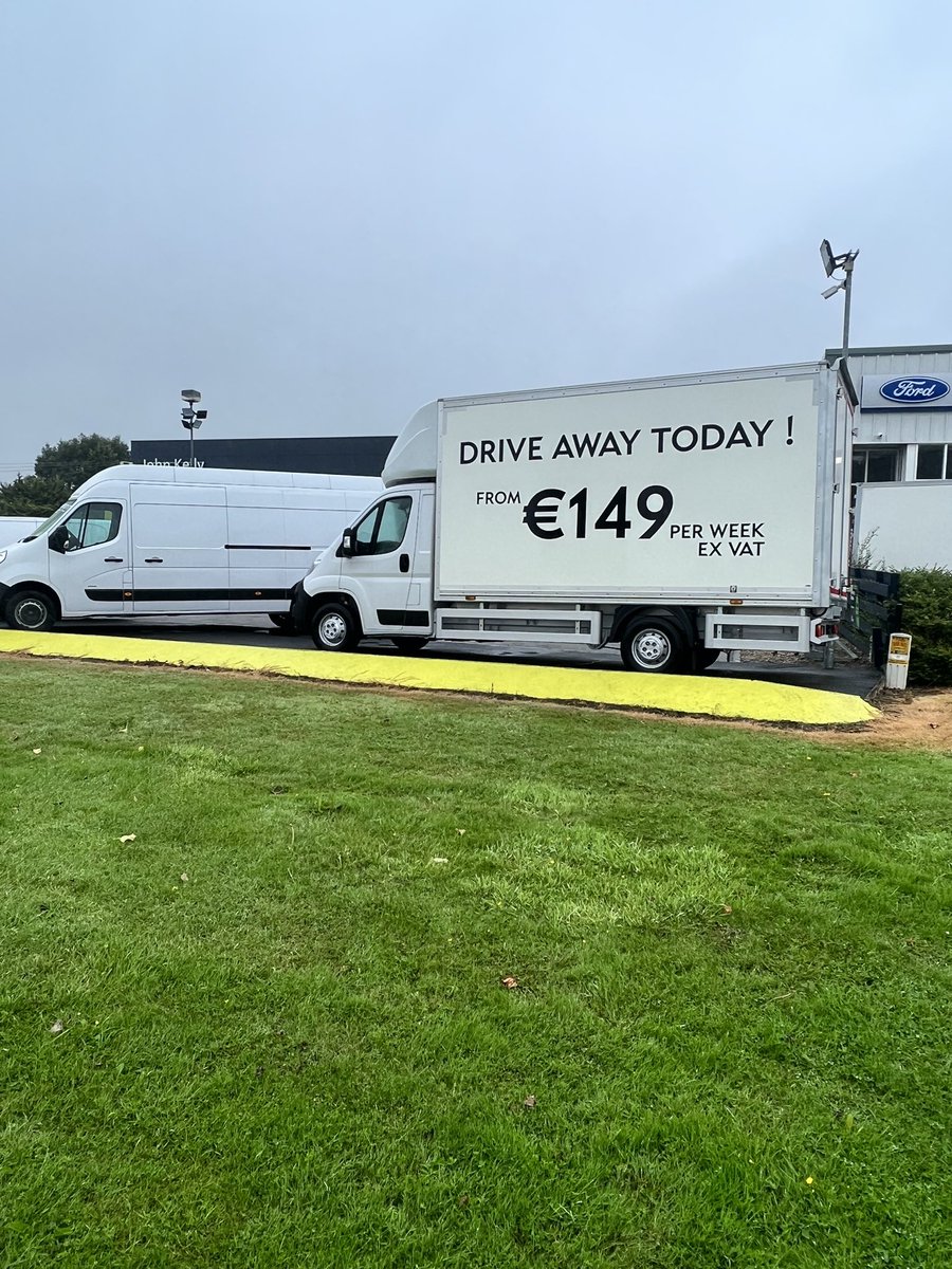 ⬇️CLICK OUR EASY ONLINE APPLICATION &amp; GET APPROVED⬇️
fs27.formsite.com/johnkellyopel/…
✅Combos, Vivaros , movanos &amp; Box bodies ✅
😎Drive any of these vans away today 😎
📞 051 874988 📧 sales@johnkelly.ie
X91CC83 cork road Waterford.

Our website
johnkellyopel.ie/apply-for-fina…
Reviews on google