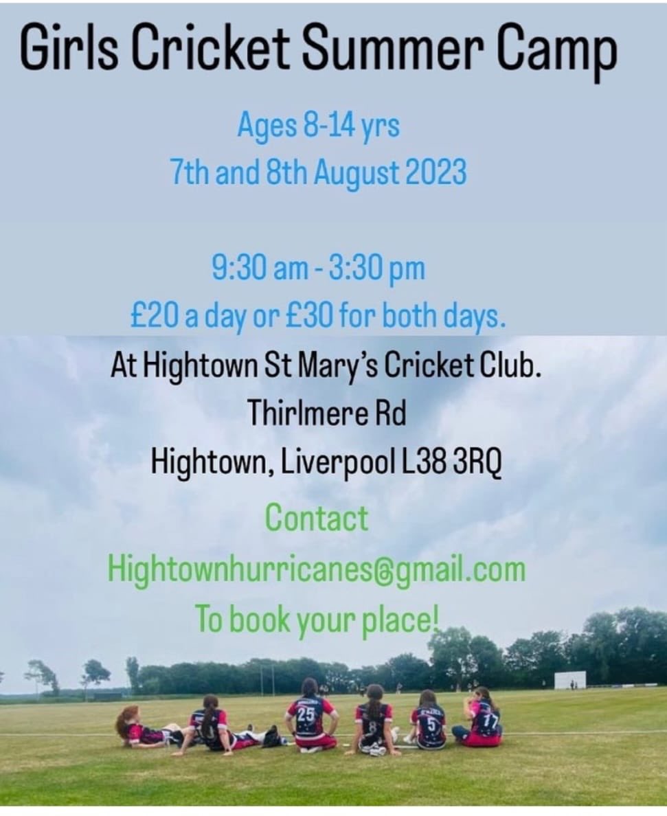 Come and join us <a href="/HightownStMarys/">HightownStMary's CC</a>