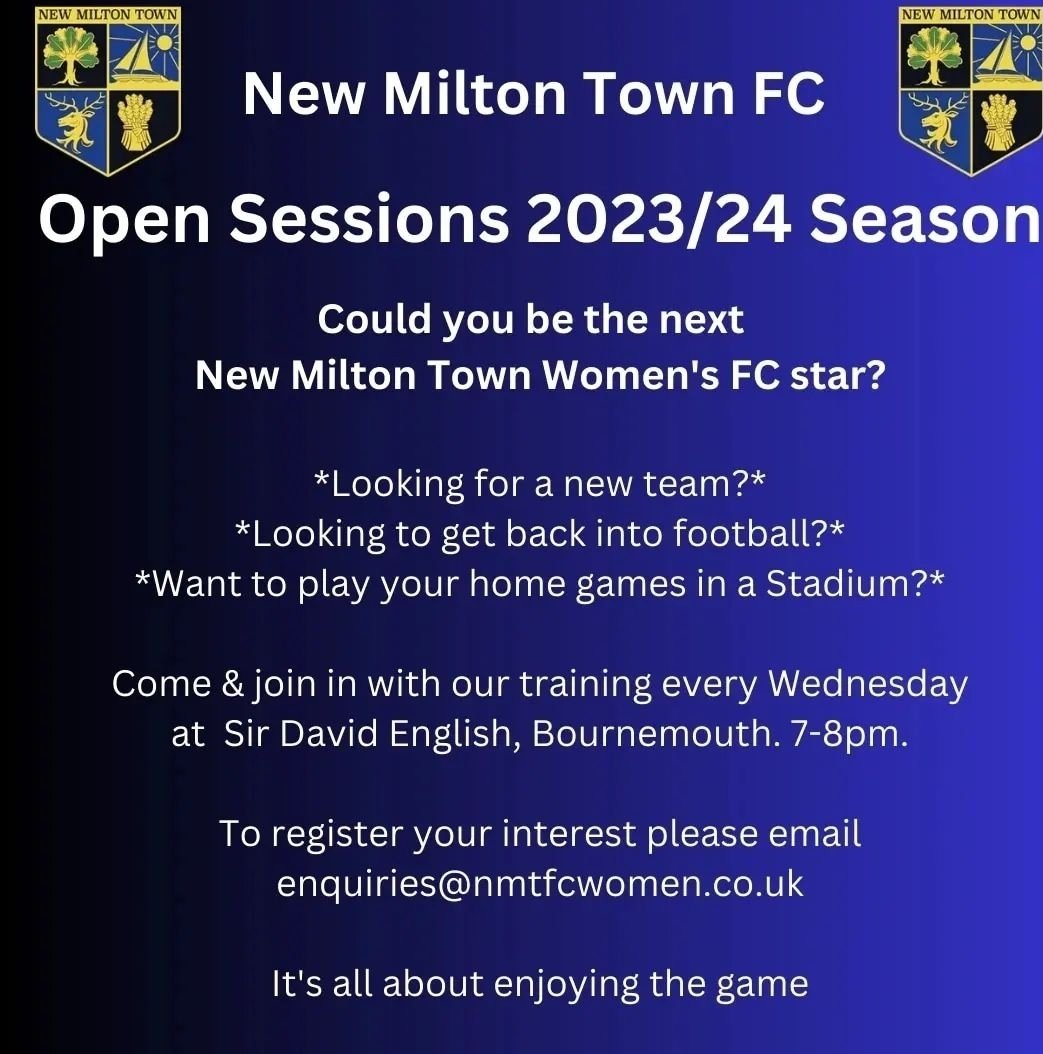 NMTLADIESFC's tweet photo. Training every Wednesday. Come along and get involved.
Home games played in the Stadium.
All about enjoying the game.
Superb after match hospitality

Get in touch. https://t.co/6LiYN7Ua5L