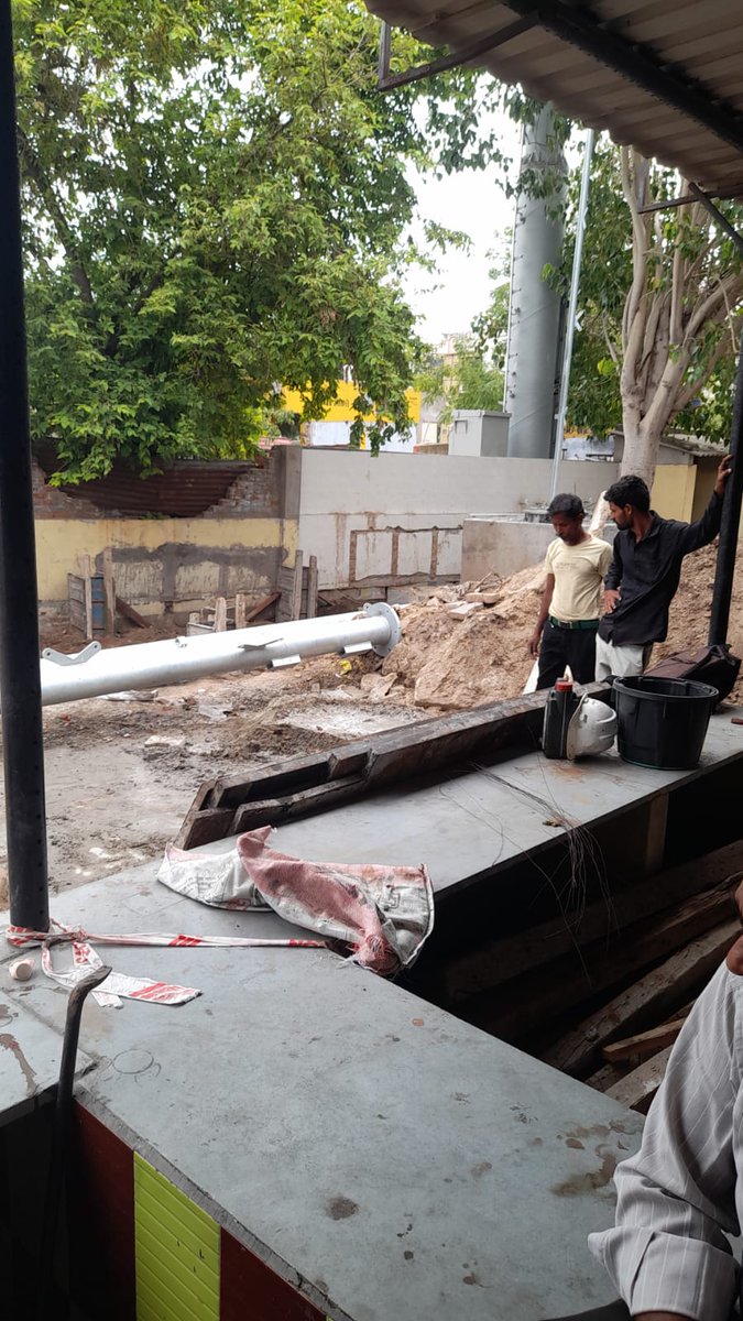 gelani_bhavesh's tweet photo. Without any Government's prior permission (Estate Departments Permission for construction, Torrent Power NOC due to high tension cable, TRAI permission) mobile tower installation is going on in Nikol, Ahmedabad. 
Do needful. 
@PMOIndia @CMOGuj @AmdavadAMC @CollectorAhd https://t.co/3hOYhzvx7W