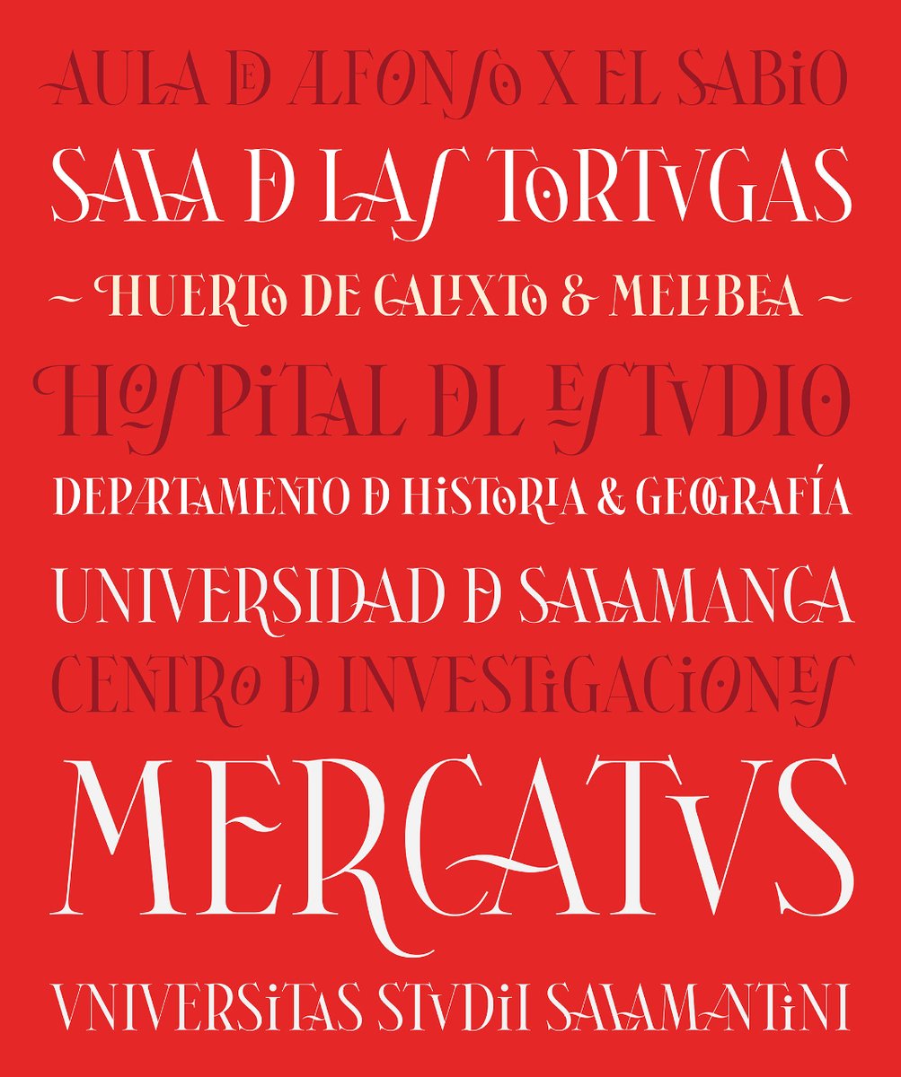 AshlerDesign's tweet image. Bienvenida Salmantina de nuestra foundry hermana @typerepublic Preciosa revisión de un estilo clásico, elegante pero no riguroso &amp;lt;3 .