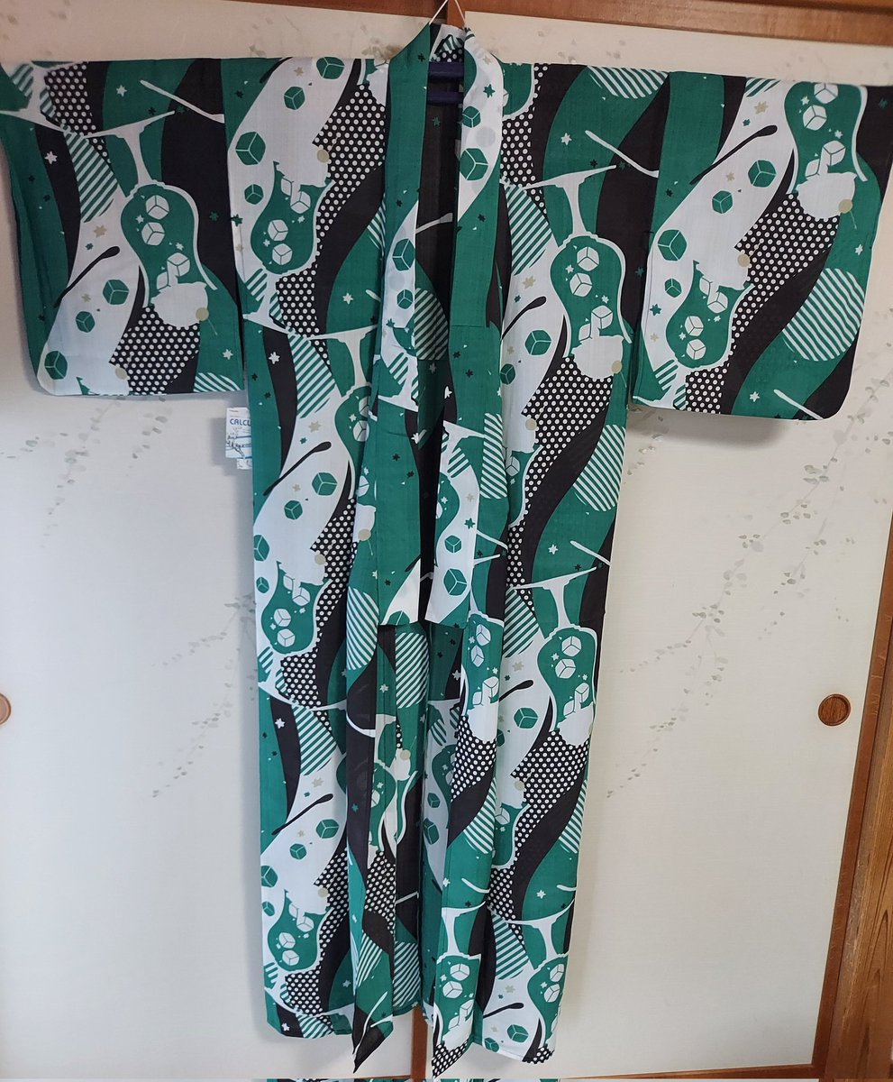 カルキュロ　クリームソーダ　緑　メロンソーダ柄　浴衣 カルキュロ クリームソーダ 緑 メロンソーダ柄 浴衣 カルキュロ