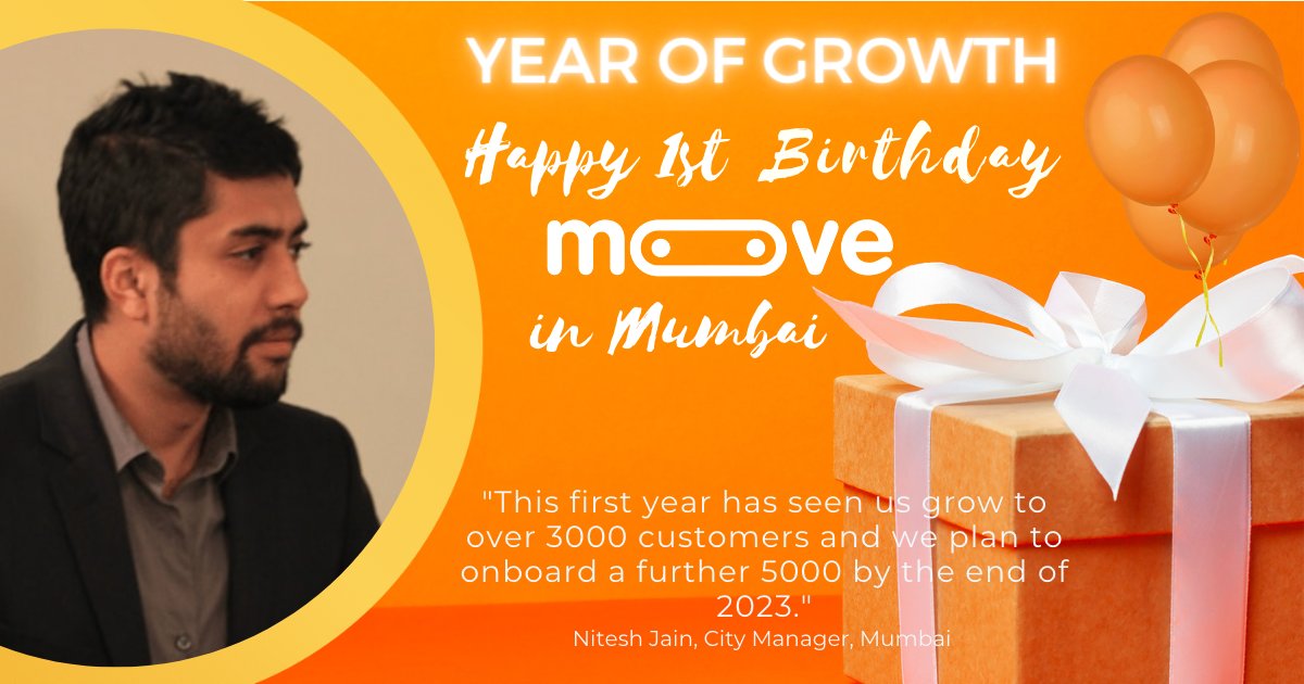 🥳 Celebrating 1 yr in Mumbai with amazing customers! Our growth in India is thanks to our customer-centric ecosystem of support &amp; incentives. We empower you with advertising revenue share, weekly incentives, comprehensive insurance &amp; low daily repayment rates.#MooveIndia #Mumbai