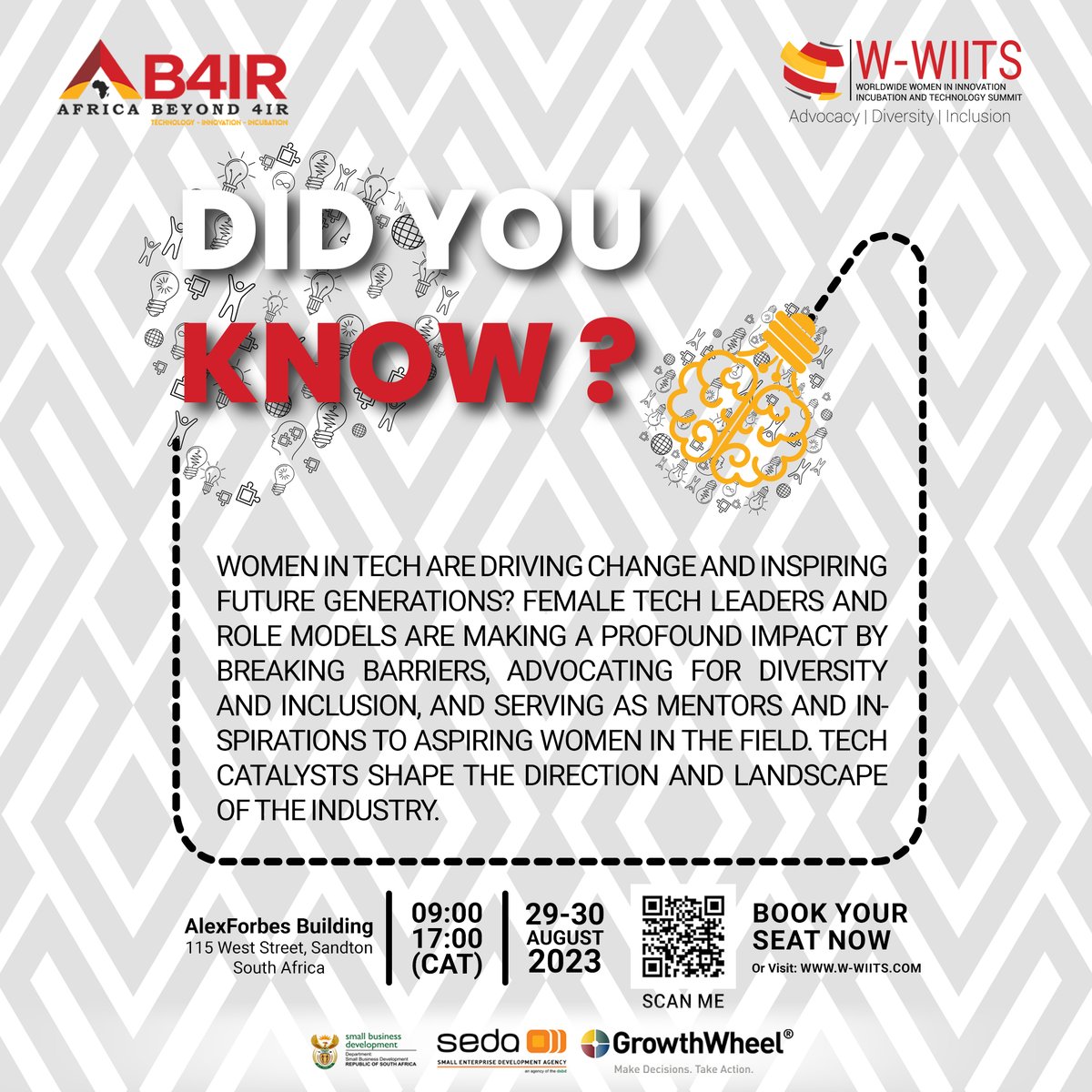 ab4_ir's tweet photo. Book your seat now!
β’ Click the link belowπ
β’ https://t.co/fEr8jJdMab
β’ Fill out the information
β’ Save the date
β’ Get ready for an impactful eventπͺπ»
#W_WIITS2023 #empoweredtoempower #umbocoder #leadingwomen #ict #techsummit #WomenInTech #WWIITSummit https://t.co/J9Dqt1TxAr