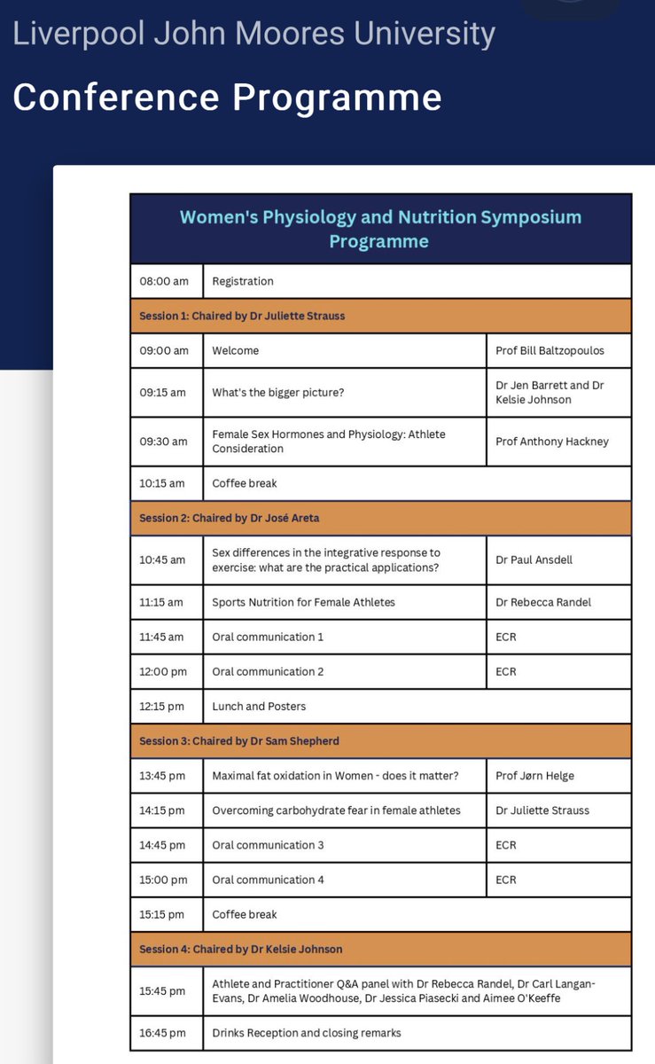 Very glad to open the <a href="/LJMUSportSci/">LJMU Sport Science</a> Women’s Physiology &amp; Nutrition Symposium. A focused meeting in a very important area where ECRs, leading researchers and practitioners will discuss key research &amp; applied issues. Thank you <a href="/JennyBarrett11/">Jen</a>, <a href="/KelsieOJohnson/">Kelsie Johnson</a> &amp;  <a href="/Jules_A_Strauss/">Juliette Strauss</a>