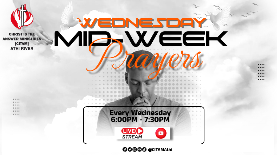 citamathi's tweet photo. “Keep on praying and guard your prayers with thanksgiving.” ~Colossians 4:2
Welcome to our Wednesday Prayer Service today from 6:00pm.
#CITAMAthiriver
#ChristIsTheAnswer
#InHisPresence
#WednesdayMidweekService https://t.co/aMUwhKTYba