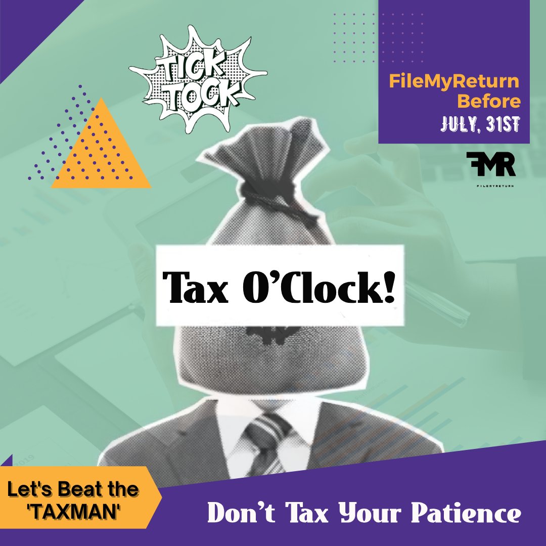 Filemyreturn2's tweet image. &quot;Last call for ITR filings! FileMyReturn is here to assist you till the very end!&quot;
filemyreturn.co.in
#Finance #IncomeTaxReturn #Ahmedabad #Delhi #Gurgaon #GST #Taxes #IncomeTax #ITR #ITRFiling #IncomeTaxDay #incometaxindia #zerotax #extendduedate #India #filemyreturn