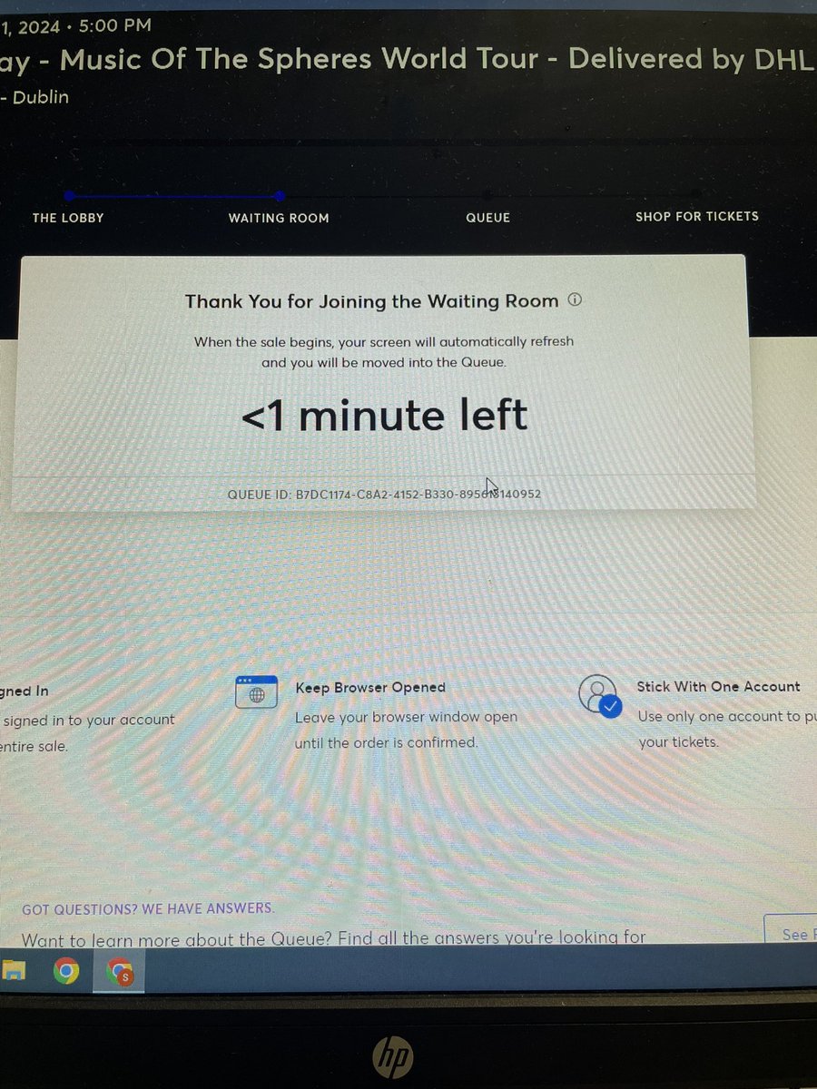 beanbeansoya's tweet photo. The countdown on ticketmaster for Coldplay tickets carries a similar energy to collecting your leaving cert results https://t.co/6cDW5sXtfe