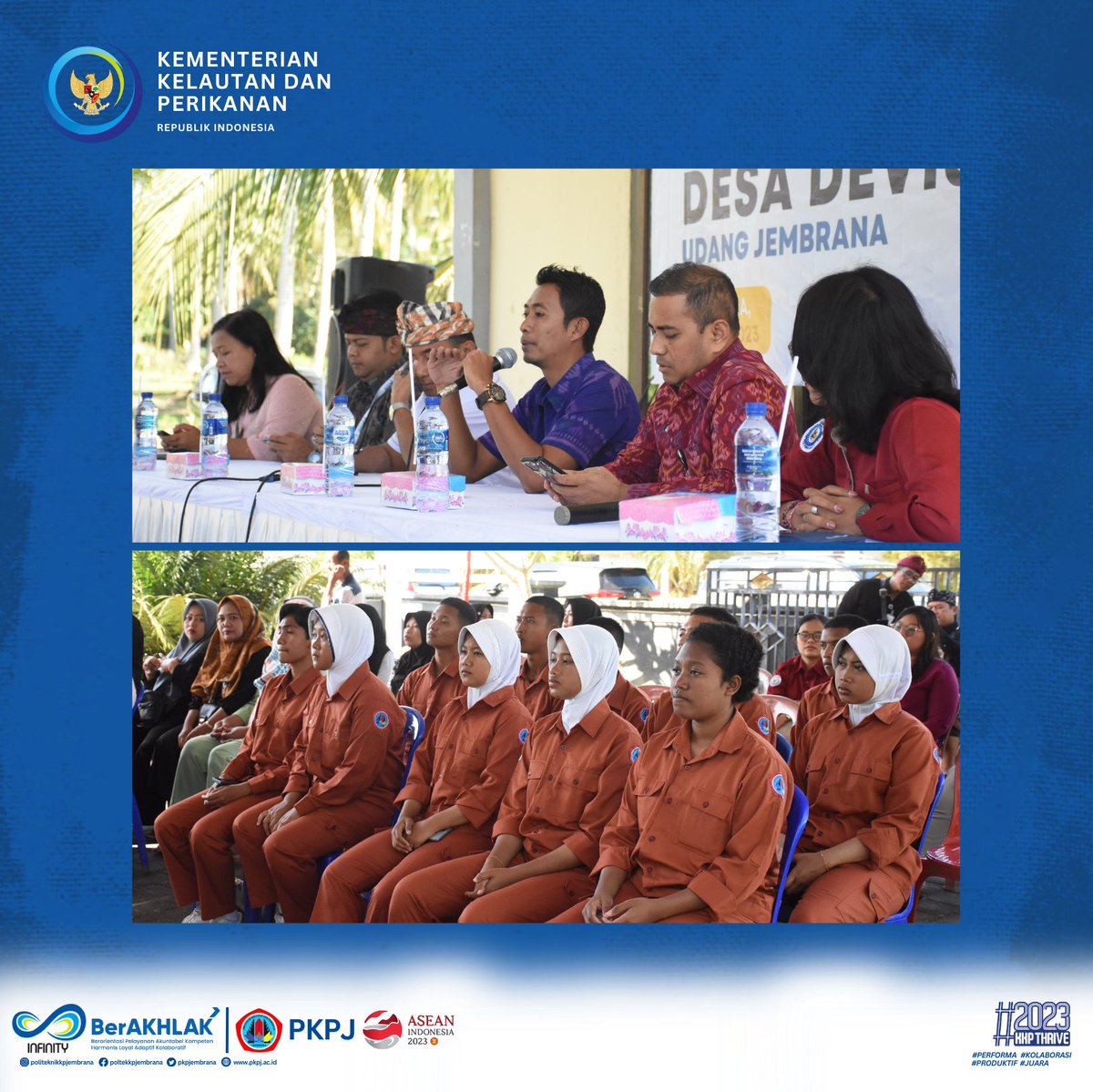 bppsdm_pkpj's tweet photo. #KKPAccelerate #EkonomiBiru #SDMKP #INFINITY #MenteriKelautanPerikanan #MenteriTrenggono #SaktiWahyuTrenggono #MenteriKKP #ProgramBRSDM #PoliteknikKPJembrana #PKPJ #PerformaKolaboratifProduktifJuara https://t.co/XcA7Az2tQP