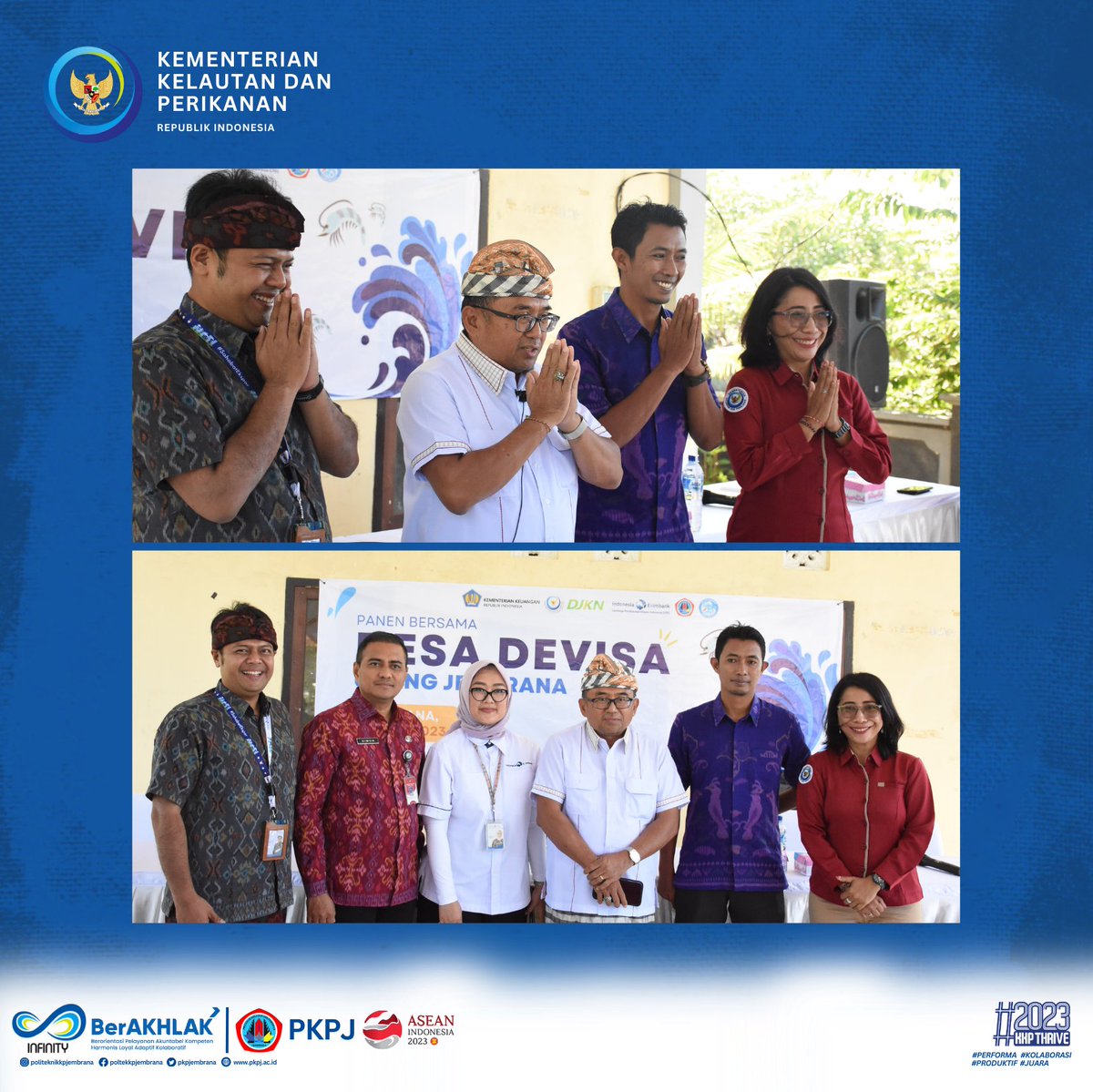 bppsdm_pkpj's tweet photo. #KKPAccelerate #EkonomiBiru #SDMKP #INFINITY #MenteriKelautanPerikanan #MenteriTrenggono #SaktiWahyuTrenggono #MenteriKKP #ProgramBRSDM #PoliteknikKPJembrana #PKPJ #PerformaKolaboratifProduktifJuara https://t.co/XcA7Az2tQP