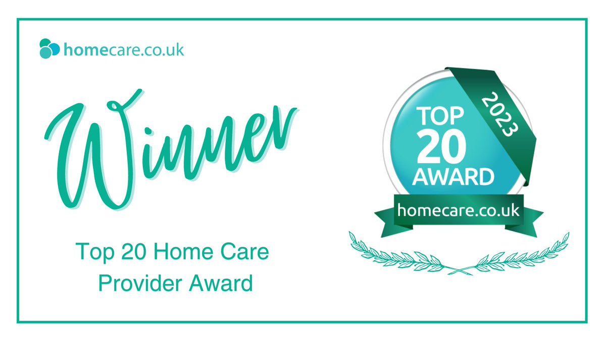 AtSkipton's tweet photo. We have won the prestigious Top 20 Rated Home Care Provider award!
Thank you to all of our clients providing lovely reviews and to our lovely team of CareGivers. https://t.co/SCuVlNVZkJ