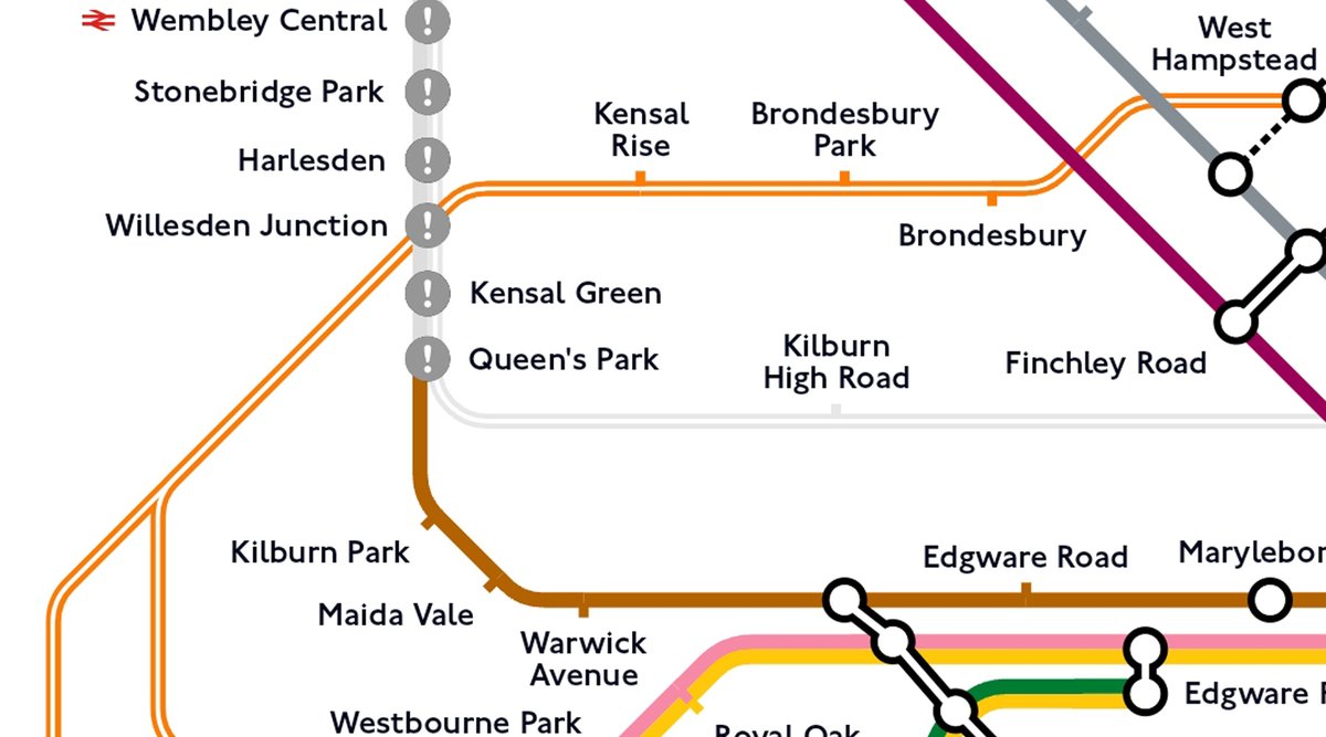 ianvisits's tweet photo. TfL Go app upgrade highlights closed tube lines &amp; improved step-free information

➡️ https://t.co/Cyflp67Bzz

Transport for London (TfL) has made a change to its TfL Go app so that it now greys out sections of the live Tube map that are closed due to engineering works or u... https://t.co/zx0bXdRNl8