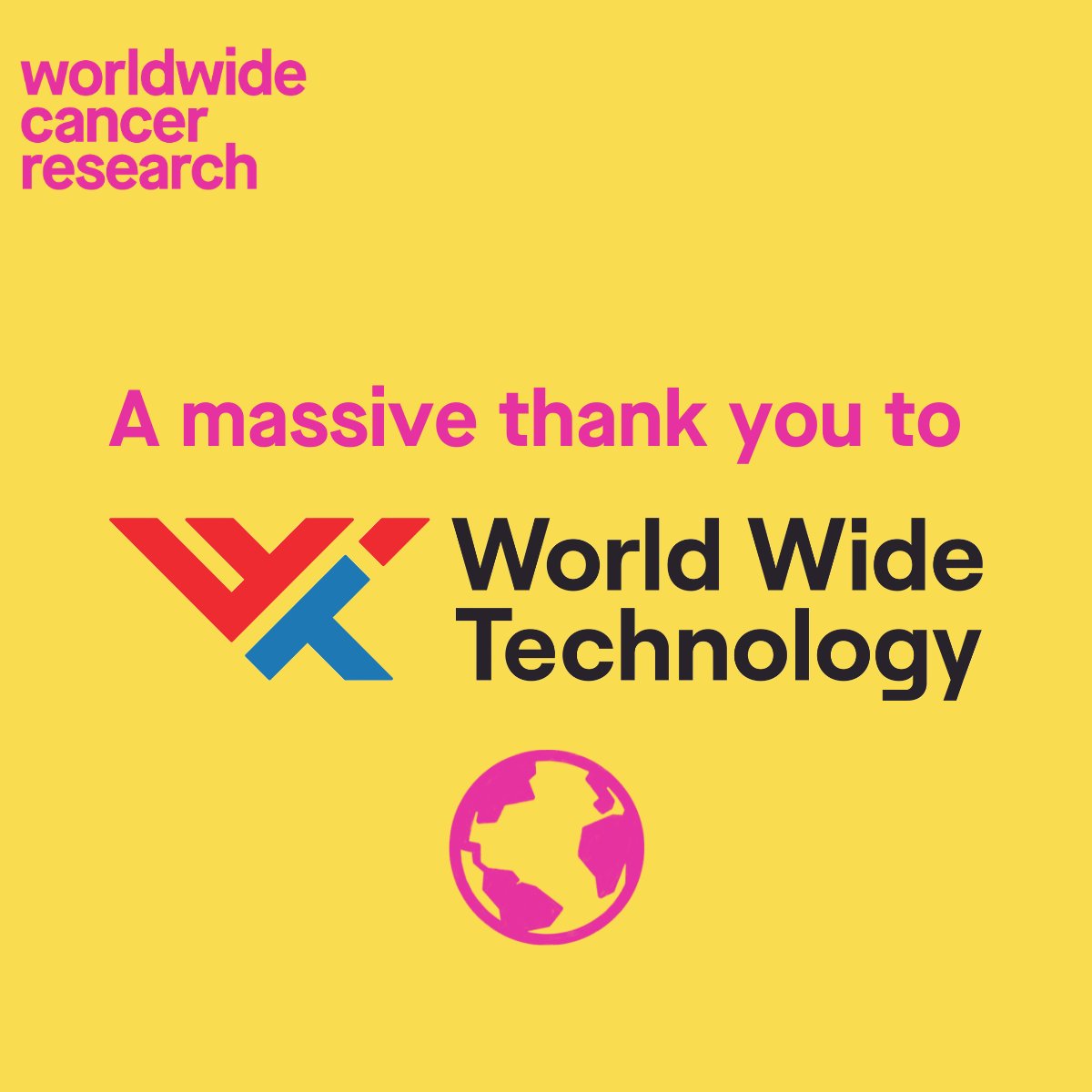 WorldwideCancer's tweet photo. Over the last few years, @wwt_inc has donated generously to support our research. Thank you so much to the WWT team for choosing to become Curestarters and help us fund vital cancer research, it means the world to us. #Curestarters #Worldwide https://t.co/59HSTzeBNE