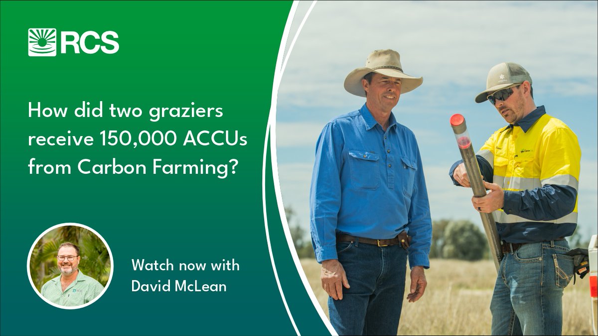 Many people thought you had to keep your animals off your land knowing as ‘locking up land’ to farm carbon. The two graziers who received a combined 150,000 ACCUs were able to do both. David McLean talks about it here. 
bit.ly/43FSy0G