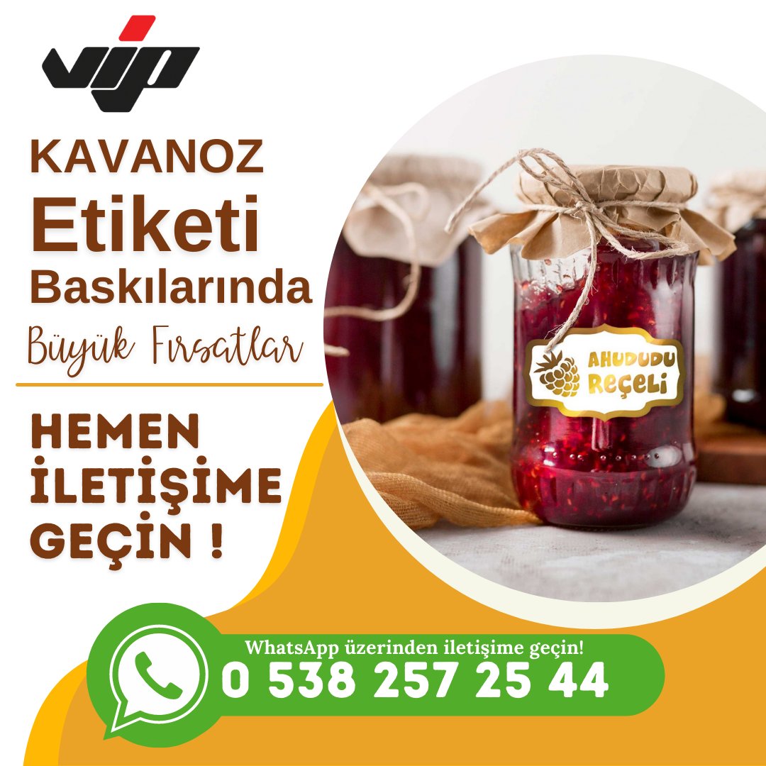 KAVANOZ ETİKETİNDE BÜYÜK FIRSATLARI KAÇIRMAYIN!
HEMEN İLETİŞİME GEÇİN SİZE ÖZEL İNDİRİM VE FIRSATLARDAN YARARLANIN!

#kavanozetiketi #kavanoz #etiket #çıkartma #sticker #mutfak #istanbul #stickers #takipçikazan #babyshower #ceyiz #dekor #davetiye #takip #modifiye