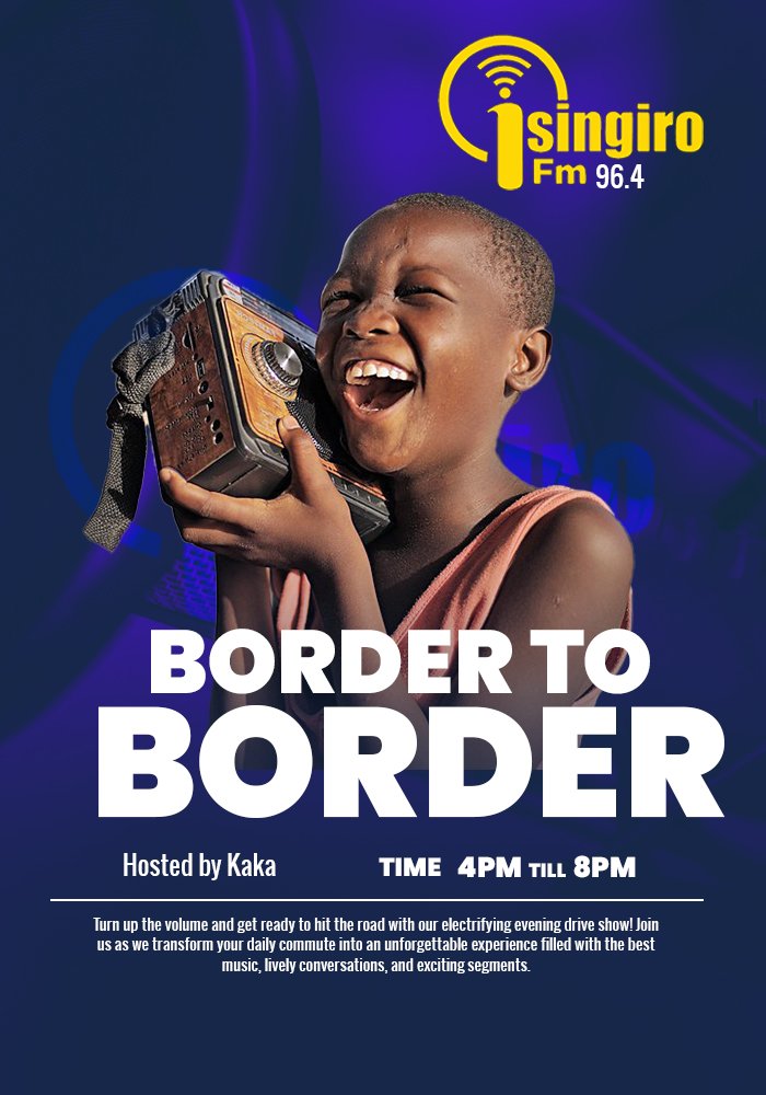 #UpNext:
 #WcWVIBE #BorderToBorderwith #KaKaTheIncredible
It's a 4pm-8pm show that plays you VIBE 🔥 and soul soothing music and sharing love with friends. Tune in  to #BorderToBorder on 96.4 Isingiro FM Ikondere  4-8pm Monday to Friday

Where will you be listening 🎧 from
#BAKA