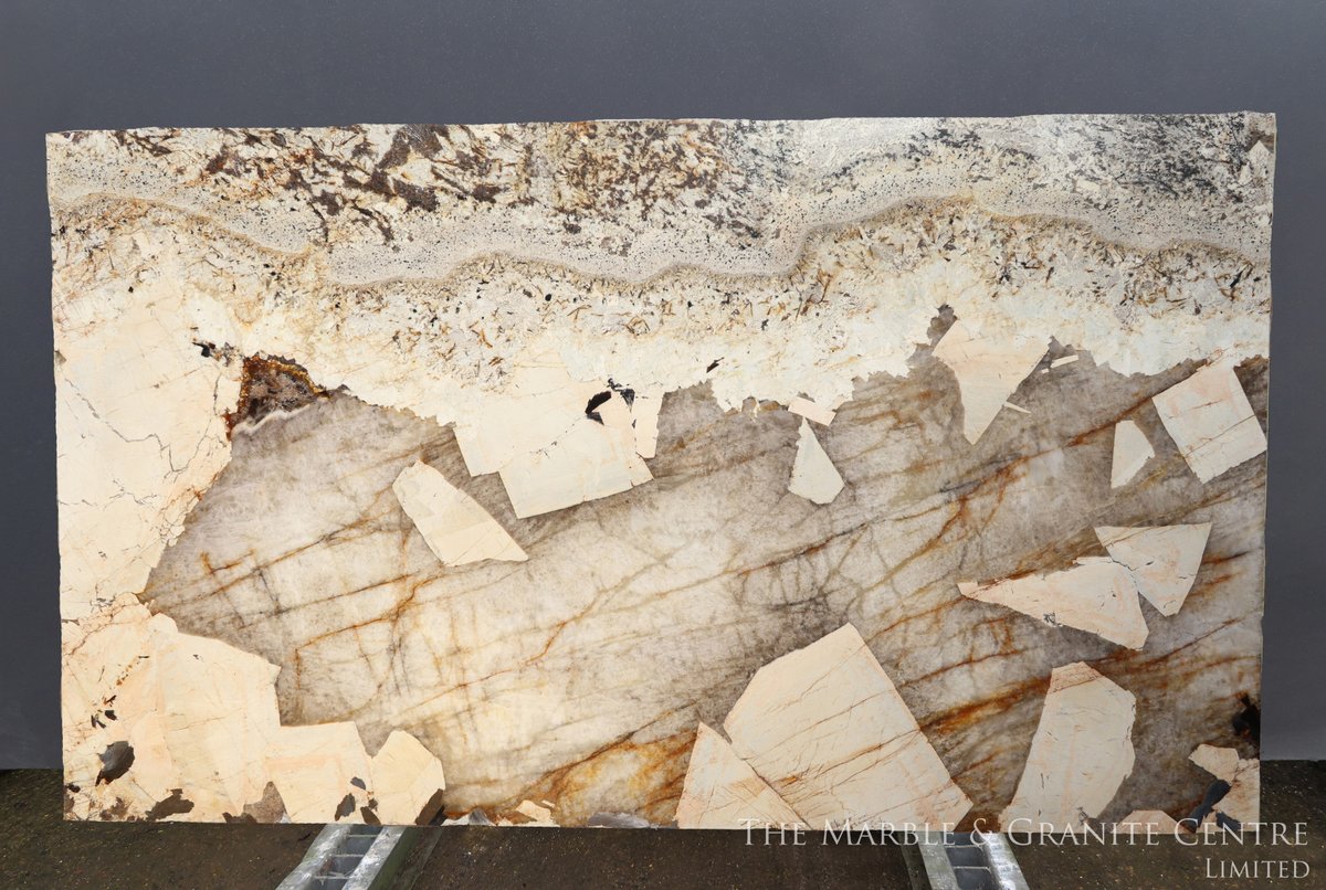 Patagonia Extra Block no. 35378 Bookmatch polished slabs Slab sizes: 3400x1970x20mm #choosenaturalstone #quartzite #naturalquartzite #interiordesign #backlighting #naturalstone View stock here: themarbleandgranitecentre.co.uk/SlabView?id=28…