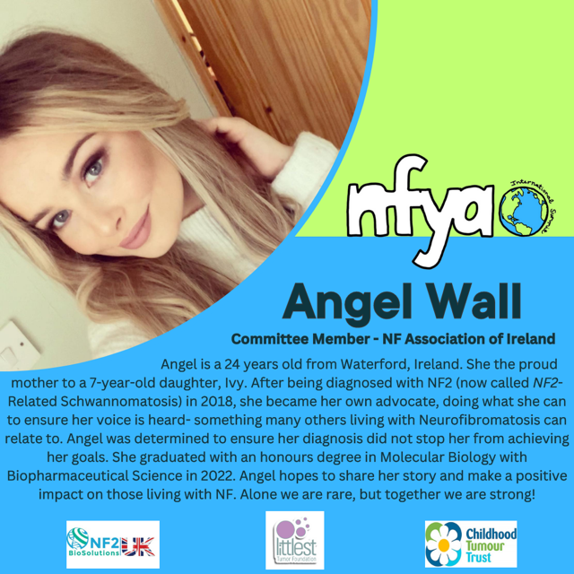 Our Youth Ambassador, Olivia, has been working hard with other NF Young Adults to produce a summit for young people 
An afternoon of fun and learning about NF And it's FREE!  
Empower Inspire Motivate  
To register click here bit.ly/NFYAintlSummit 
#ItsGoodToTalk